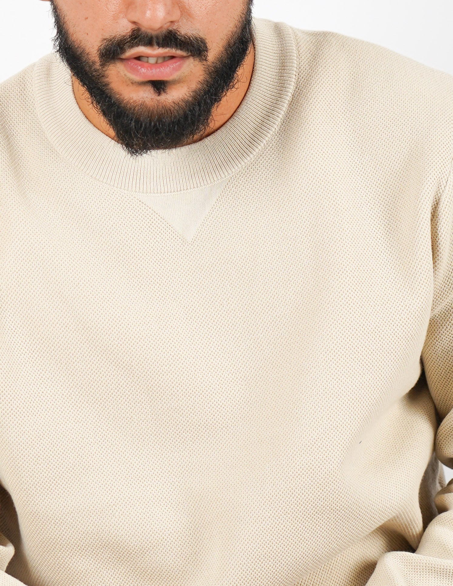 Maglione strutturato girocollo