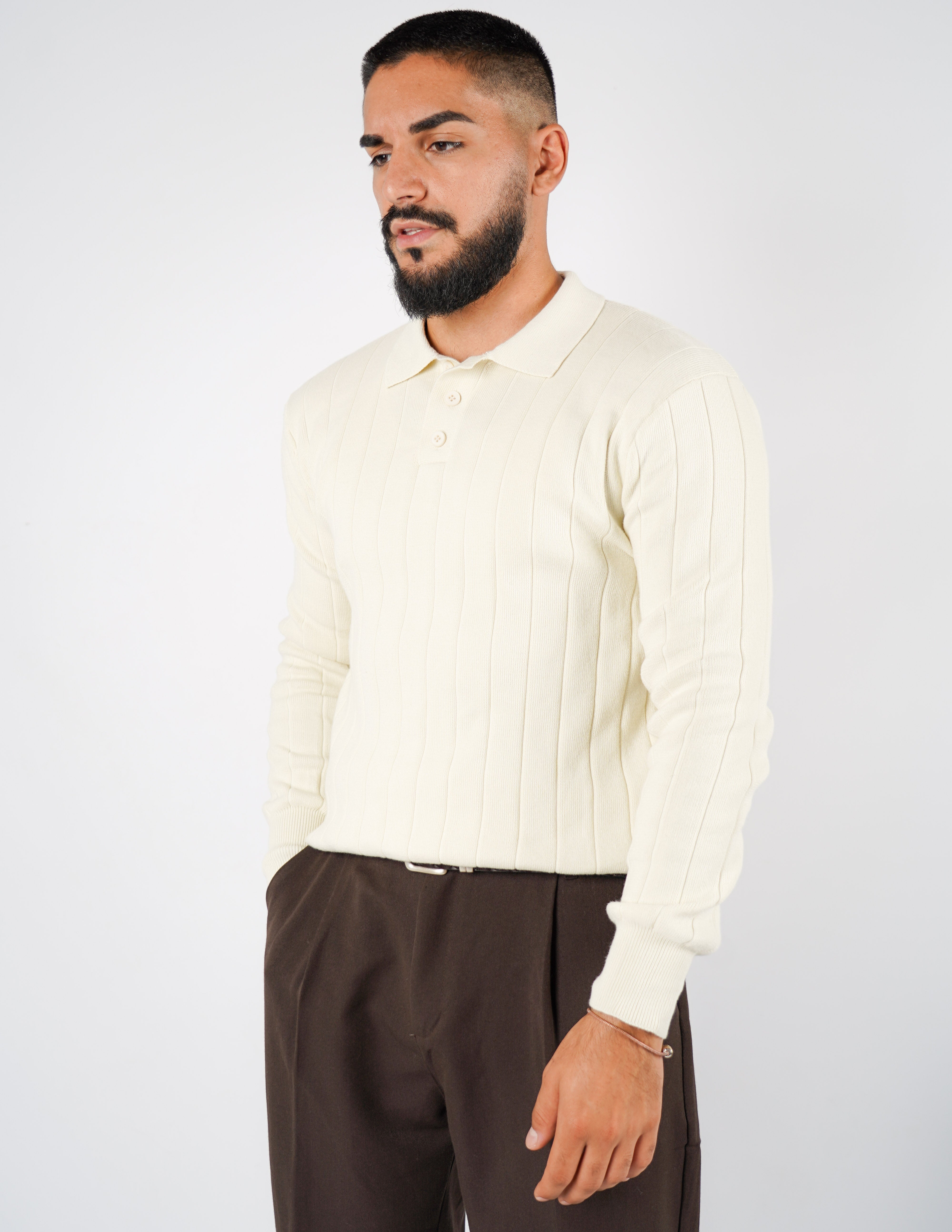 polo manica lunga strutturata