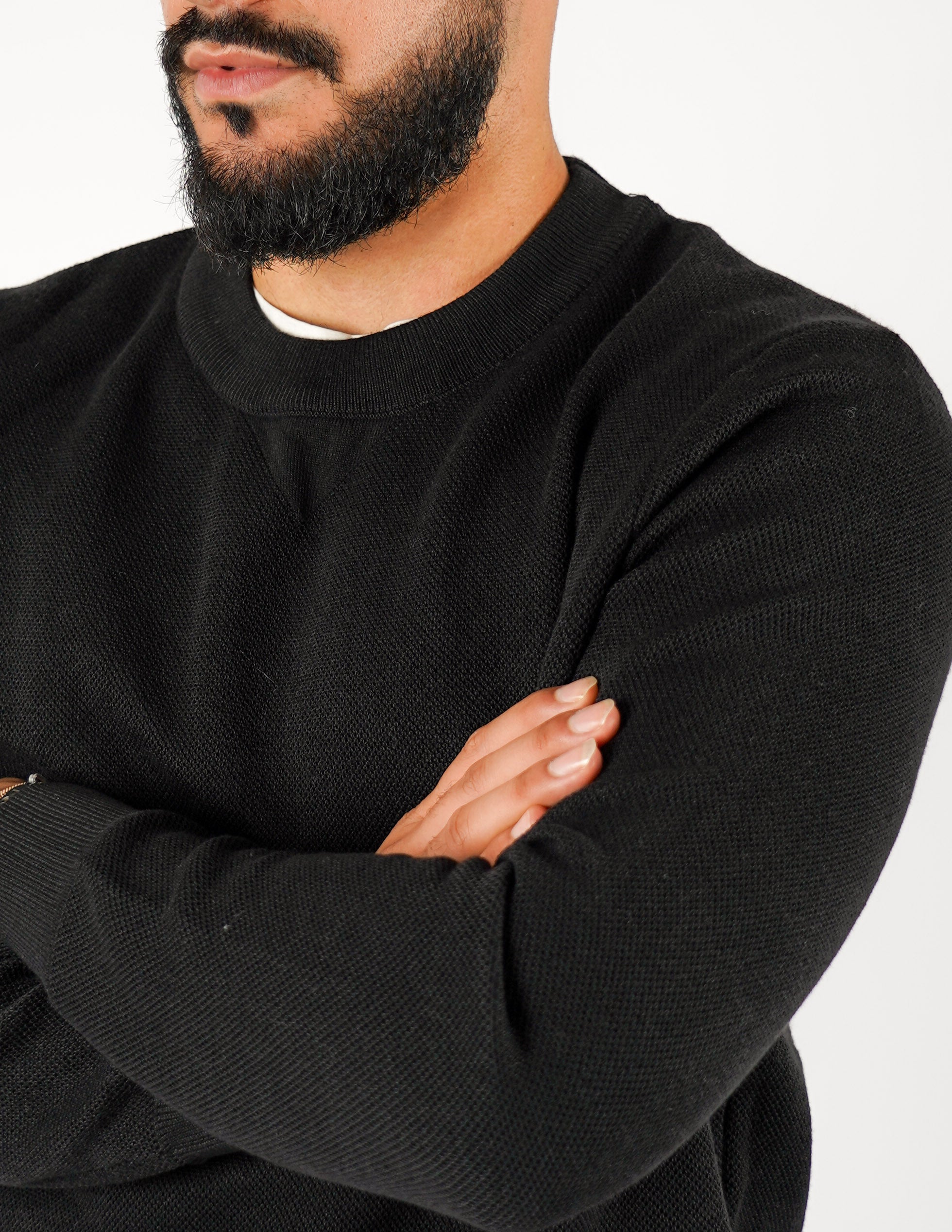 Maglione strutturato girocollo