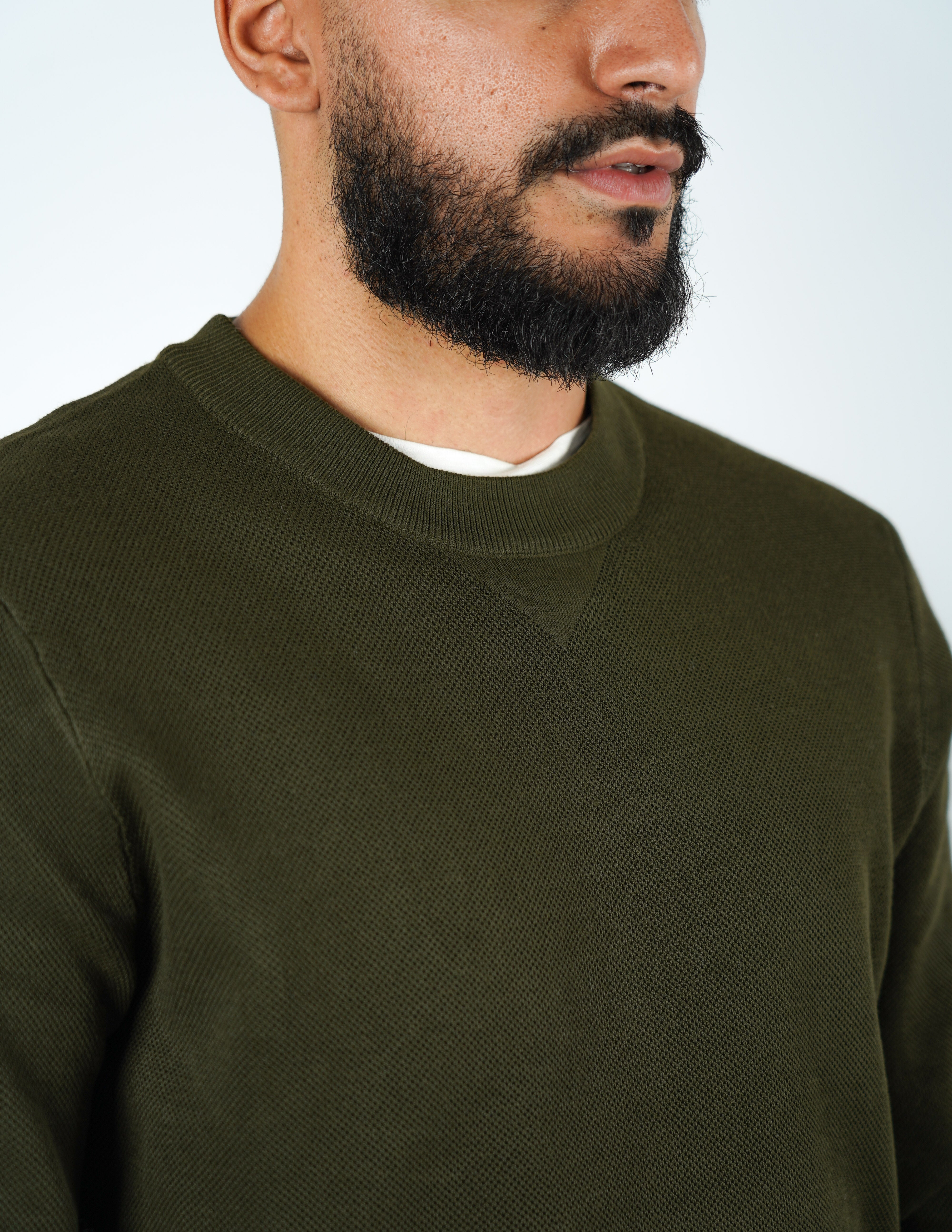 Maglione strutturato girocollo