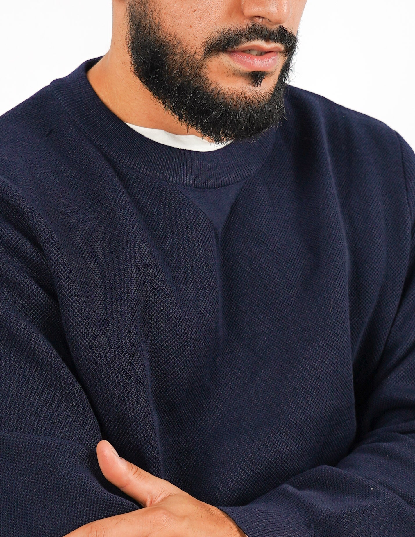 Maglione strutturato girocollo