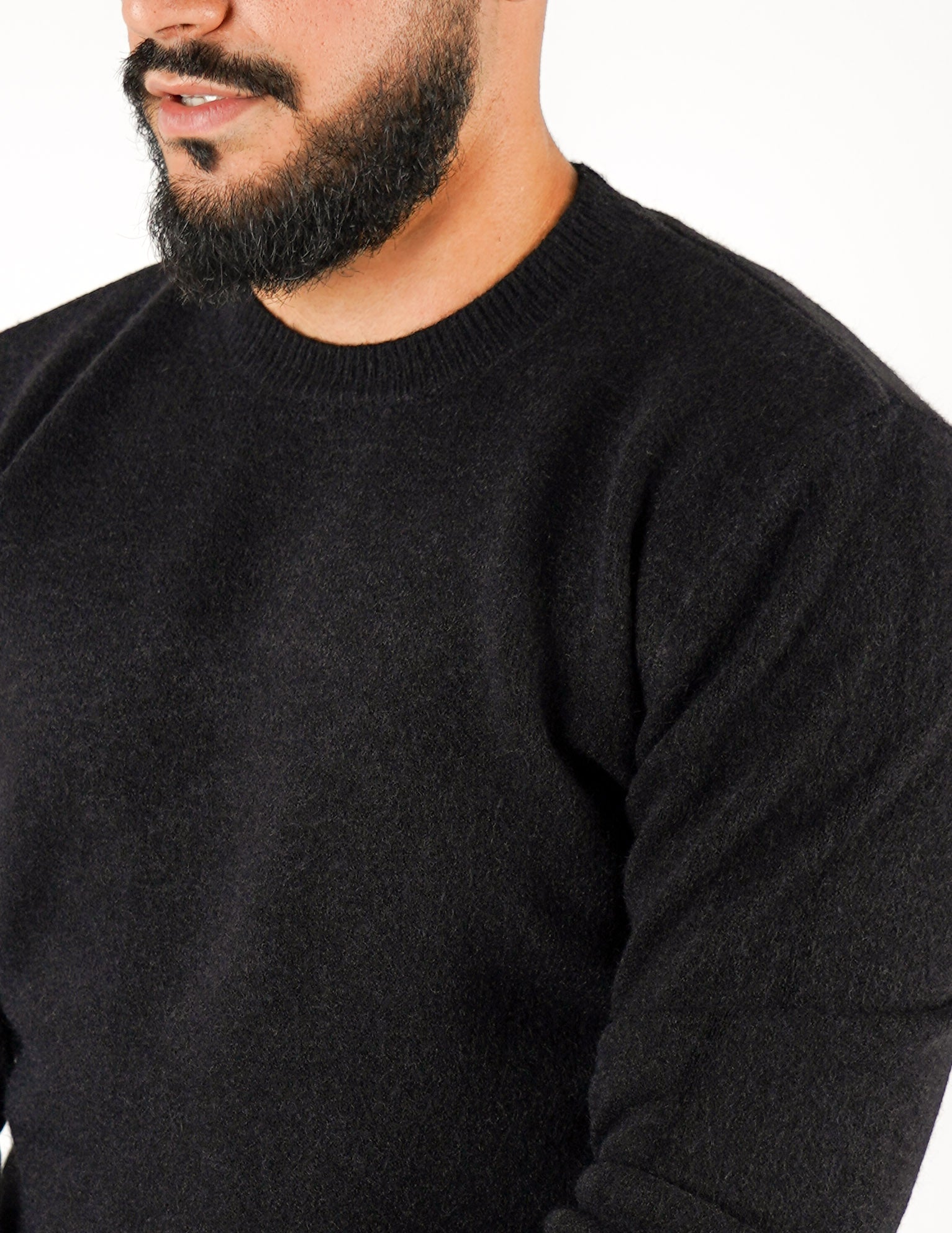 maglione girocollo misto lana