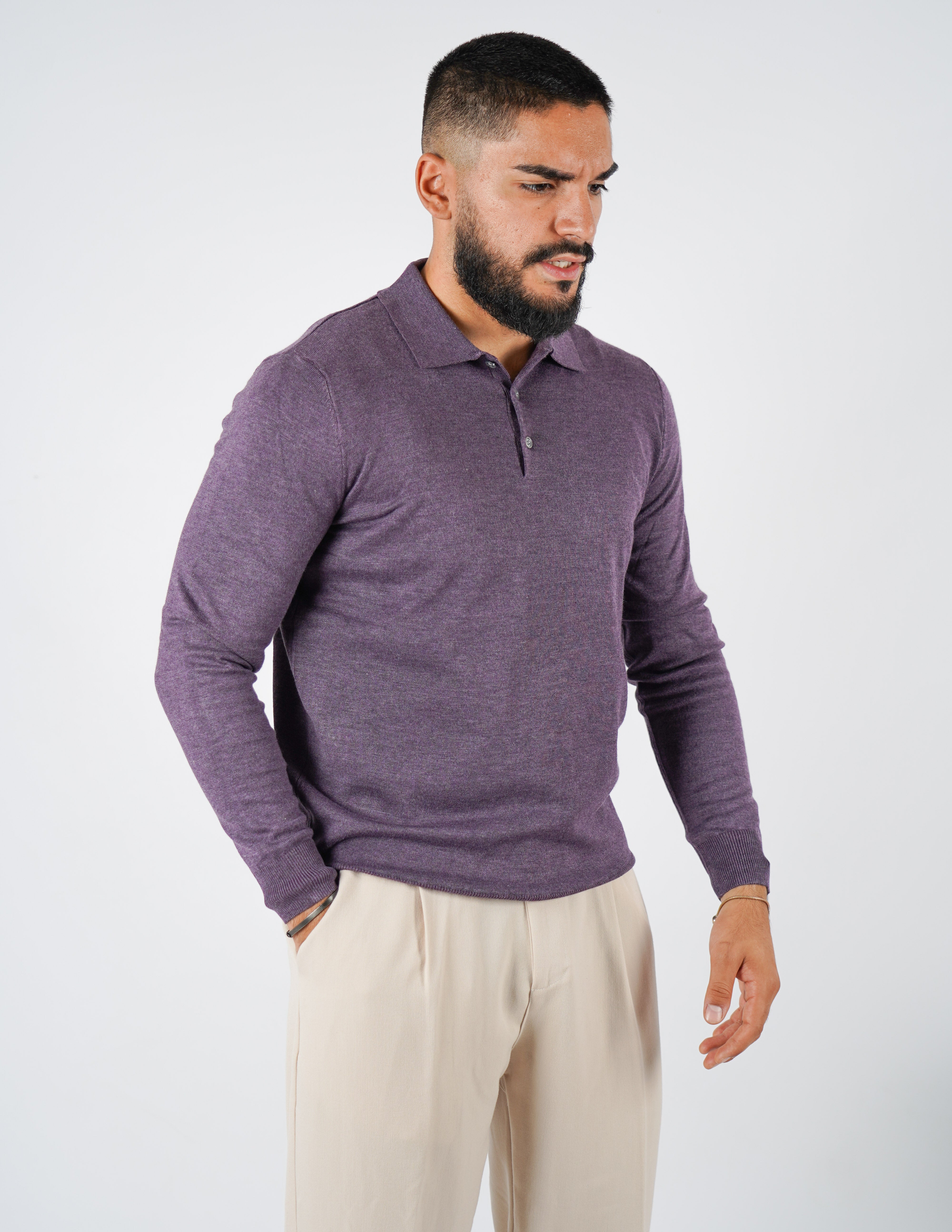 Polo classica manica lunga