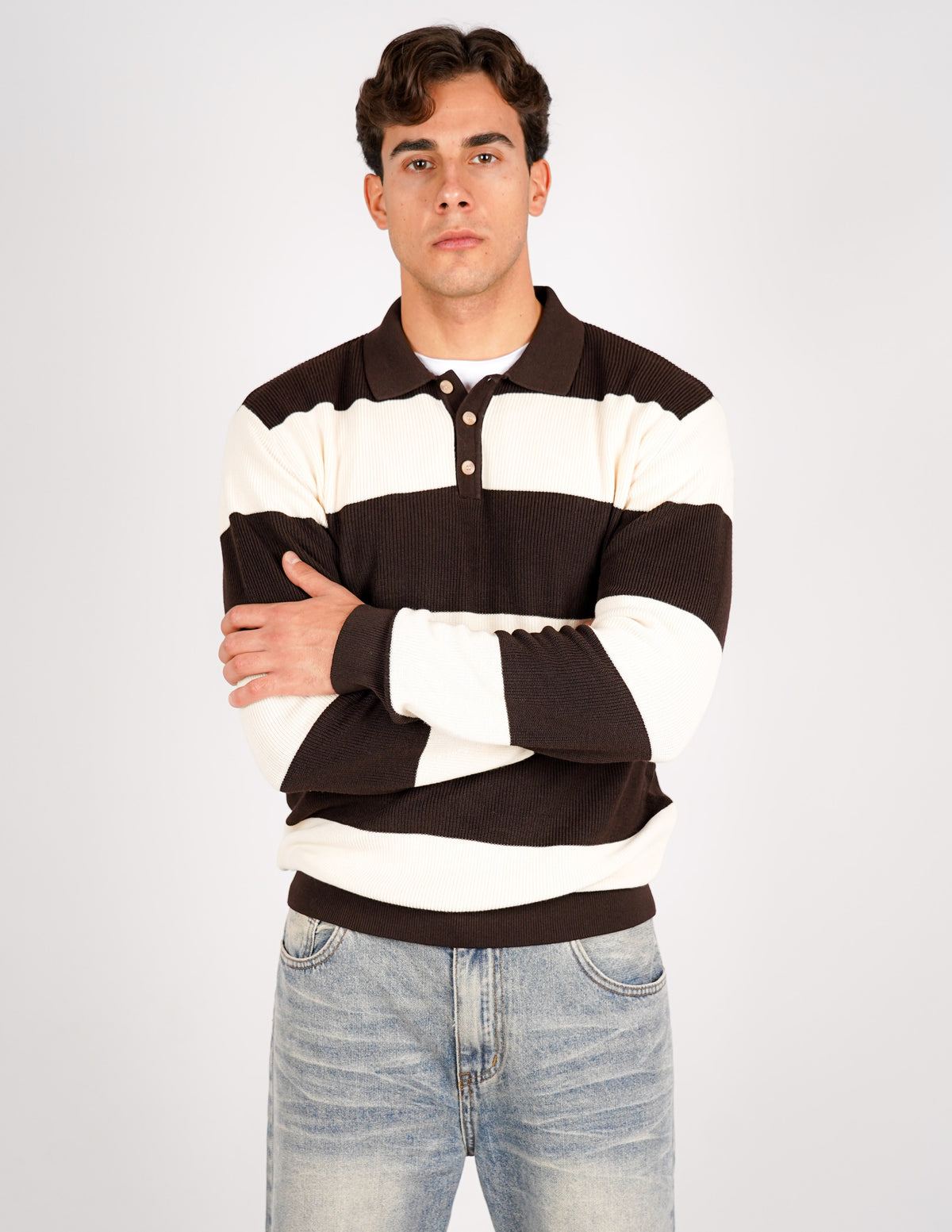 POLO RIGATA DOPPIO COLORE