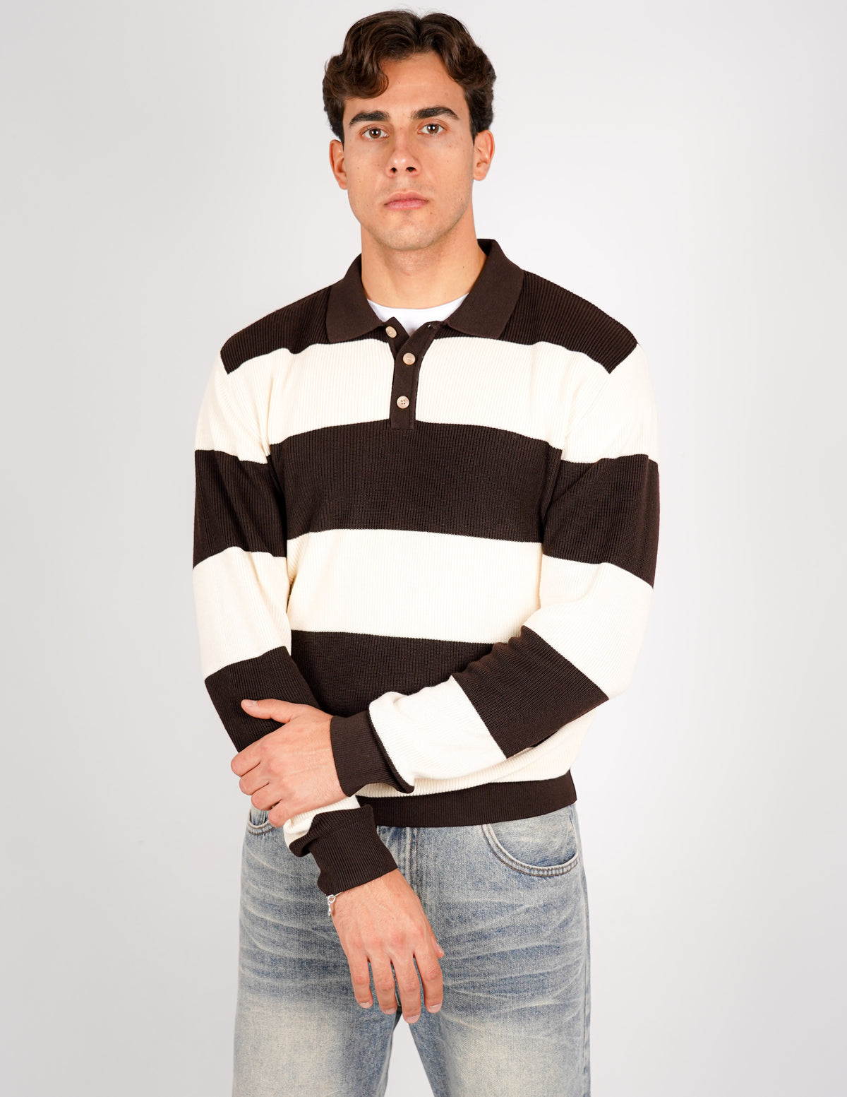 POLO RIGATA DOPPIO COLORE