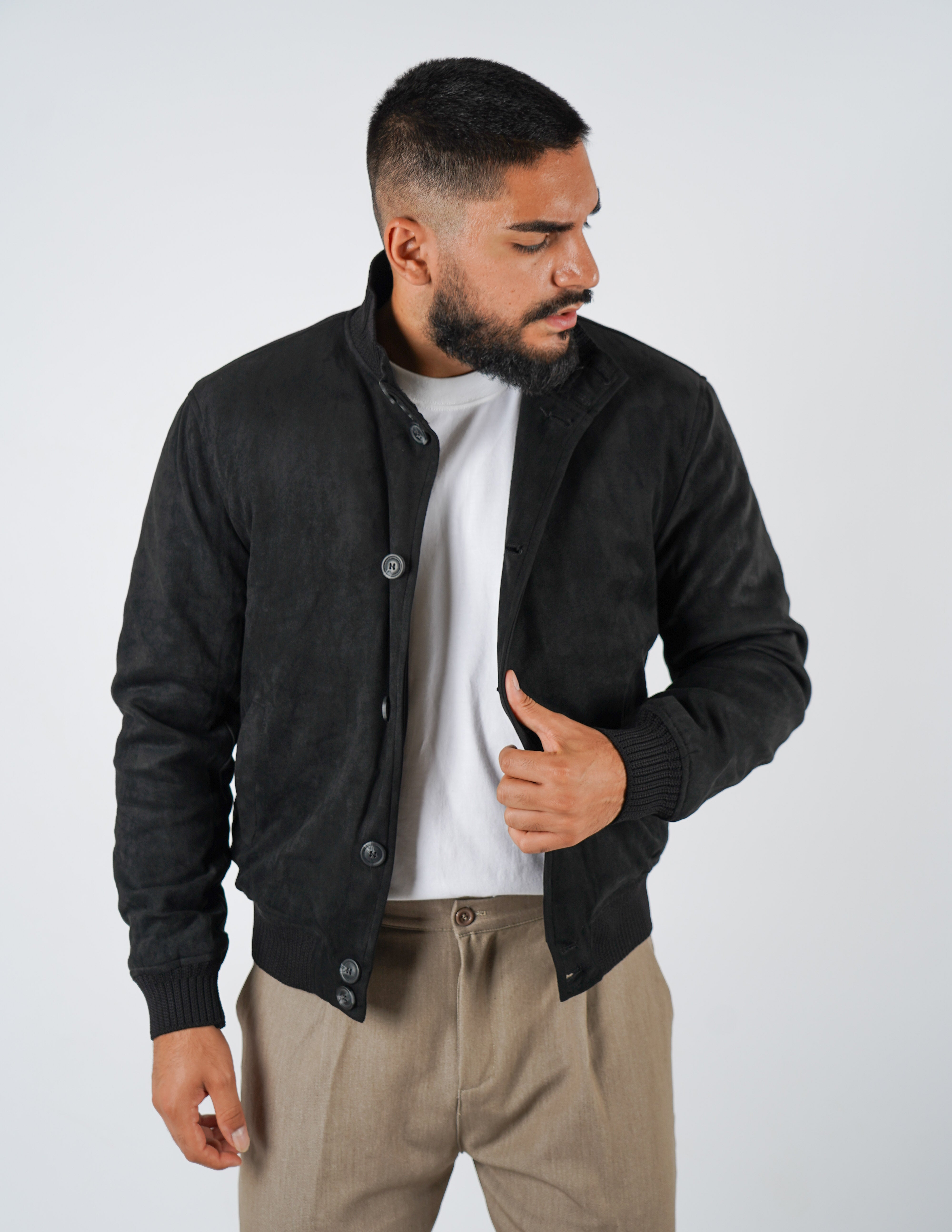 Giubbino imbottito con bottoni