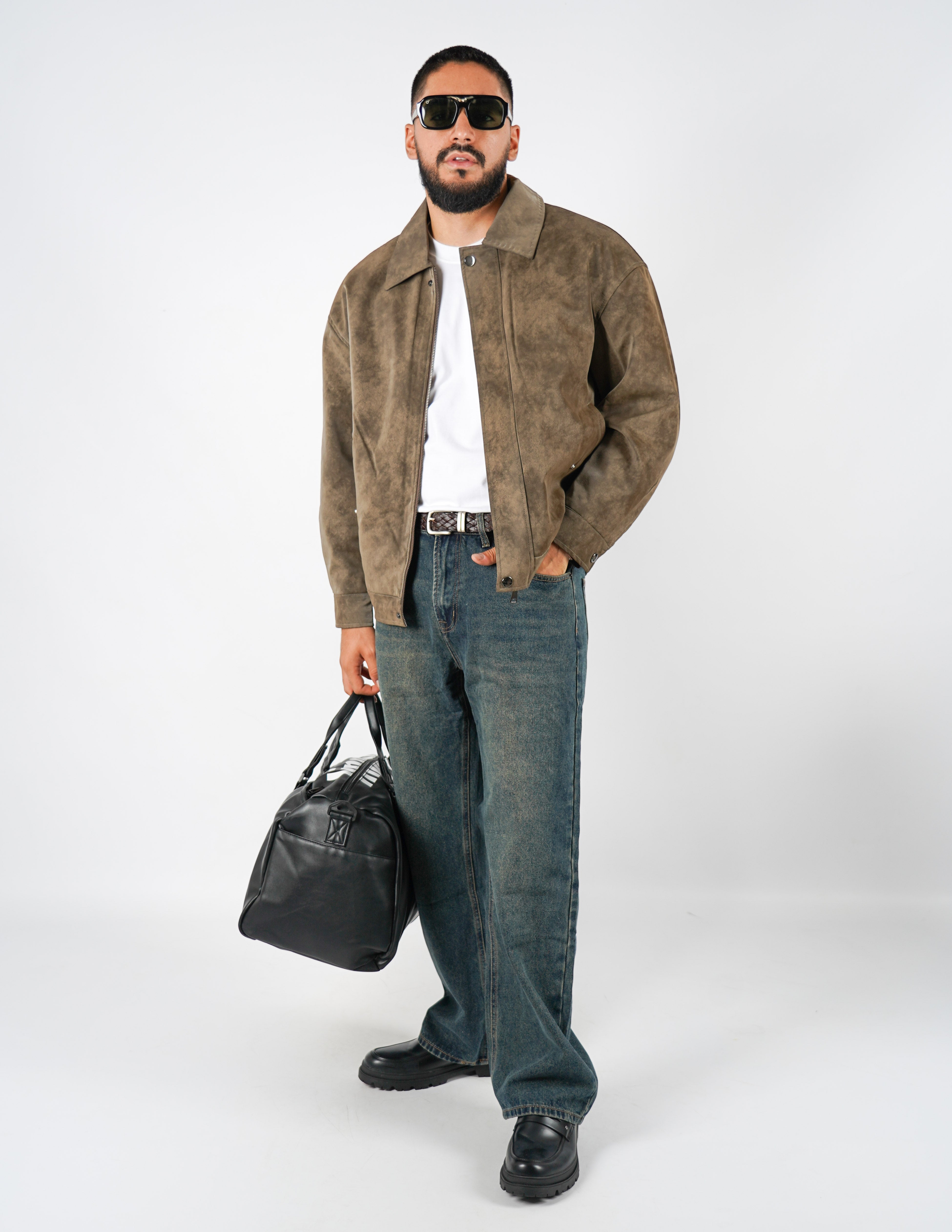 Giubbino imbottito effetto stone