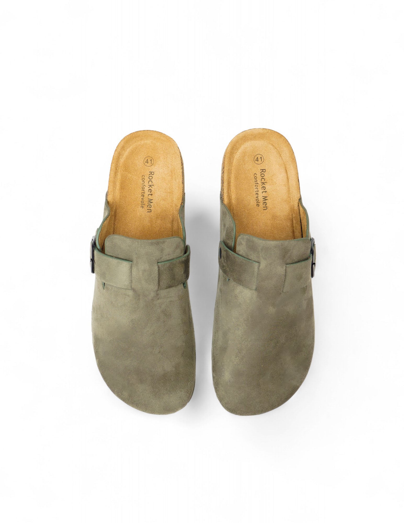 sabot in pelle con fibbia