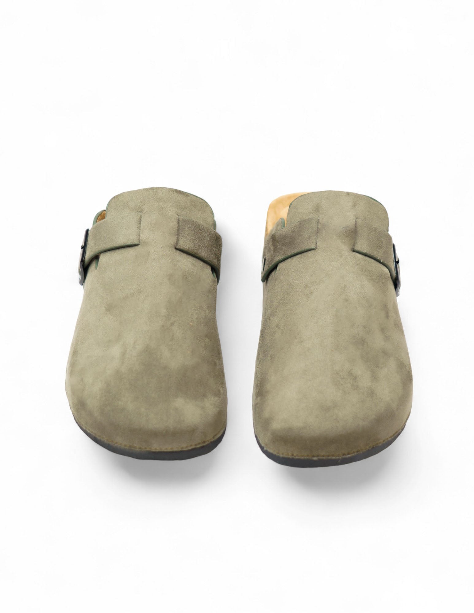 sabot in pelle con fibbia