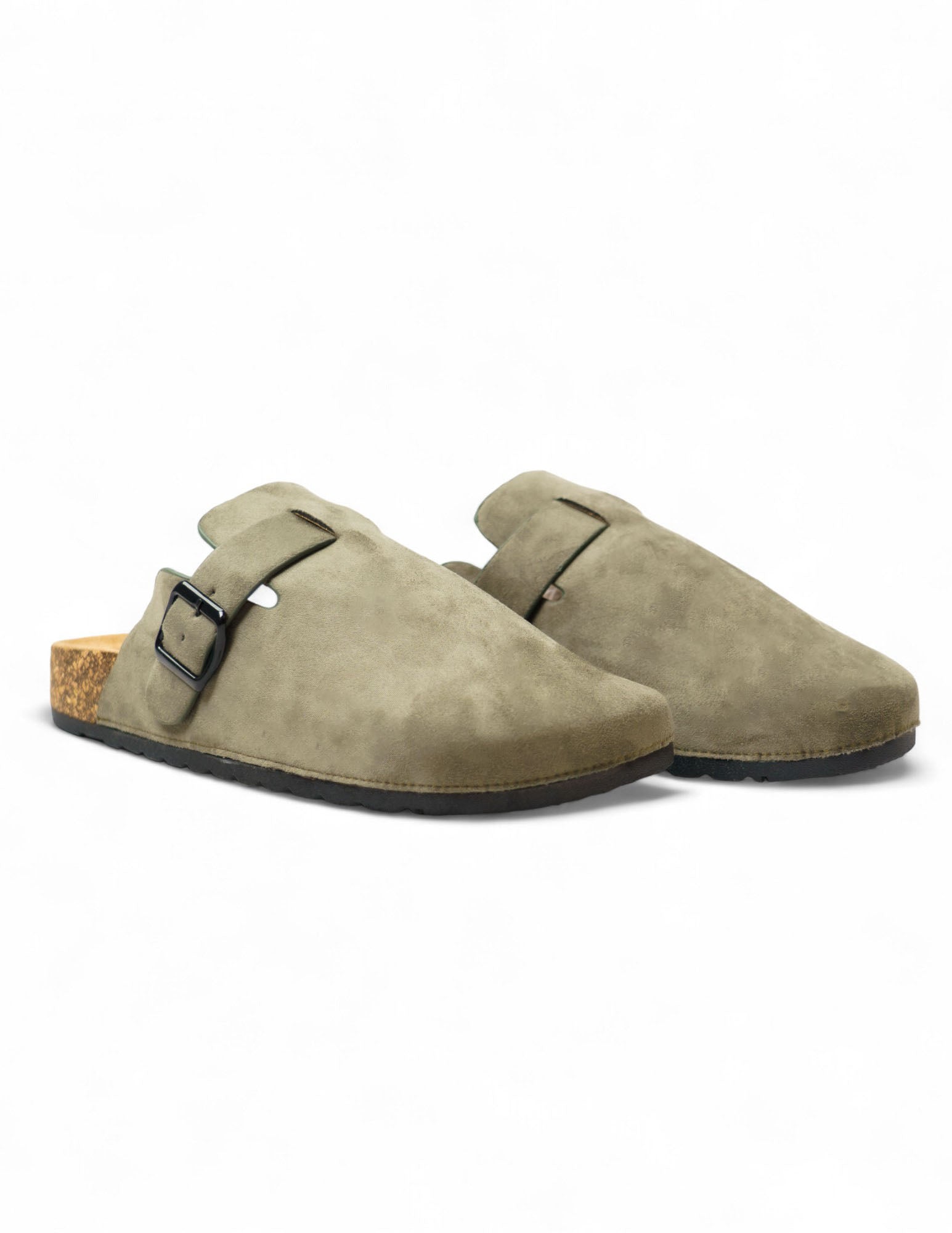 sabot in pelle con fibbia