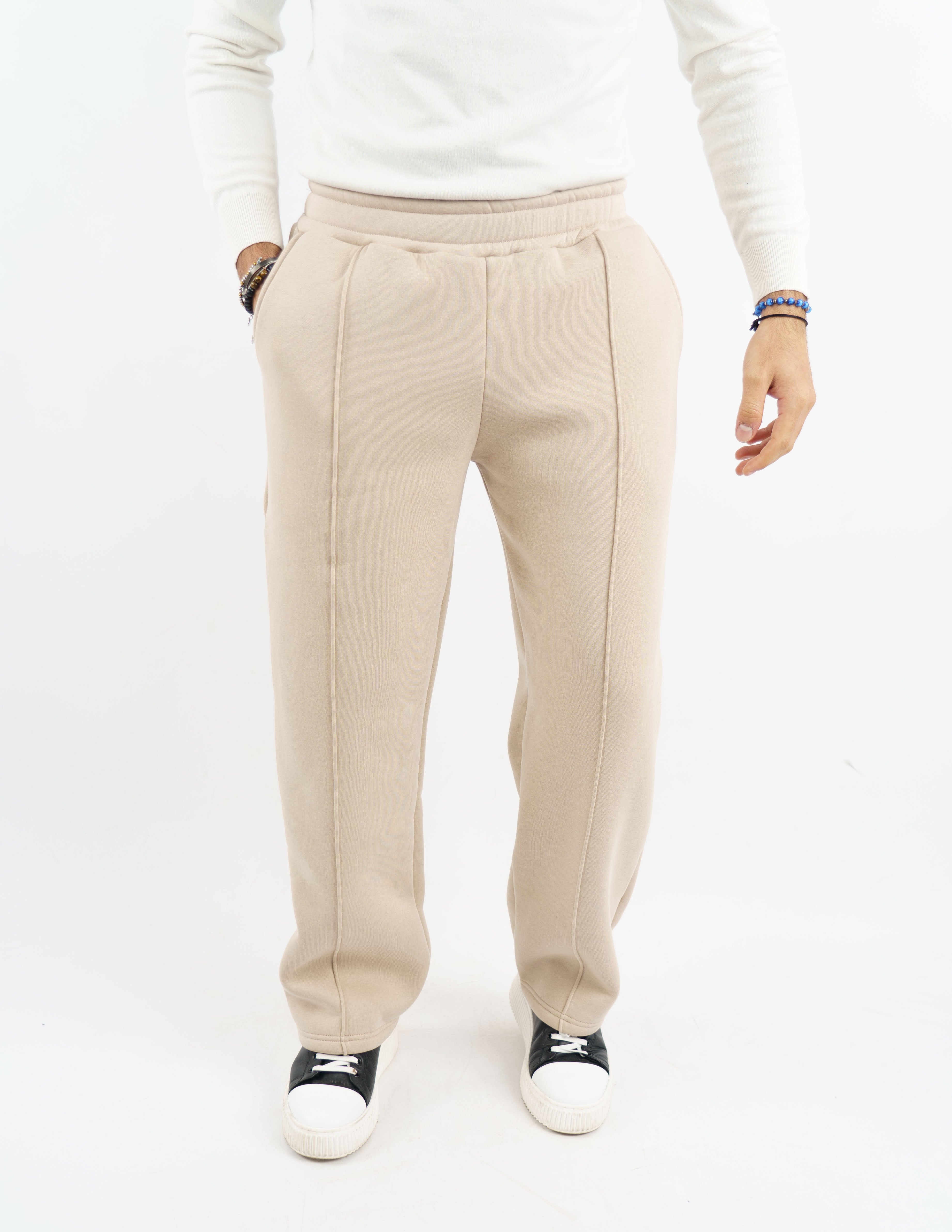 Pantalone in felpa wide leg