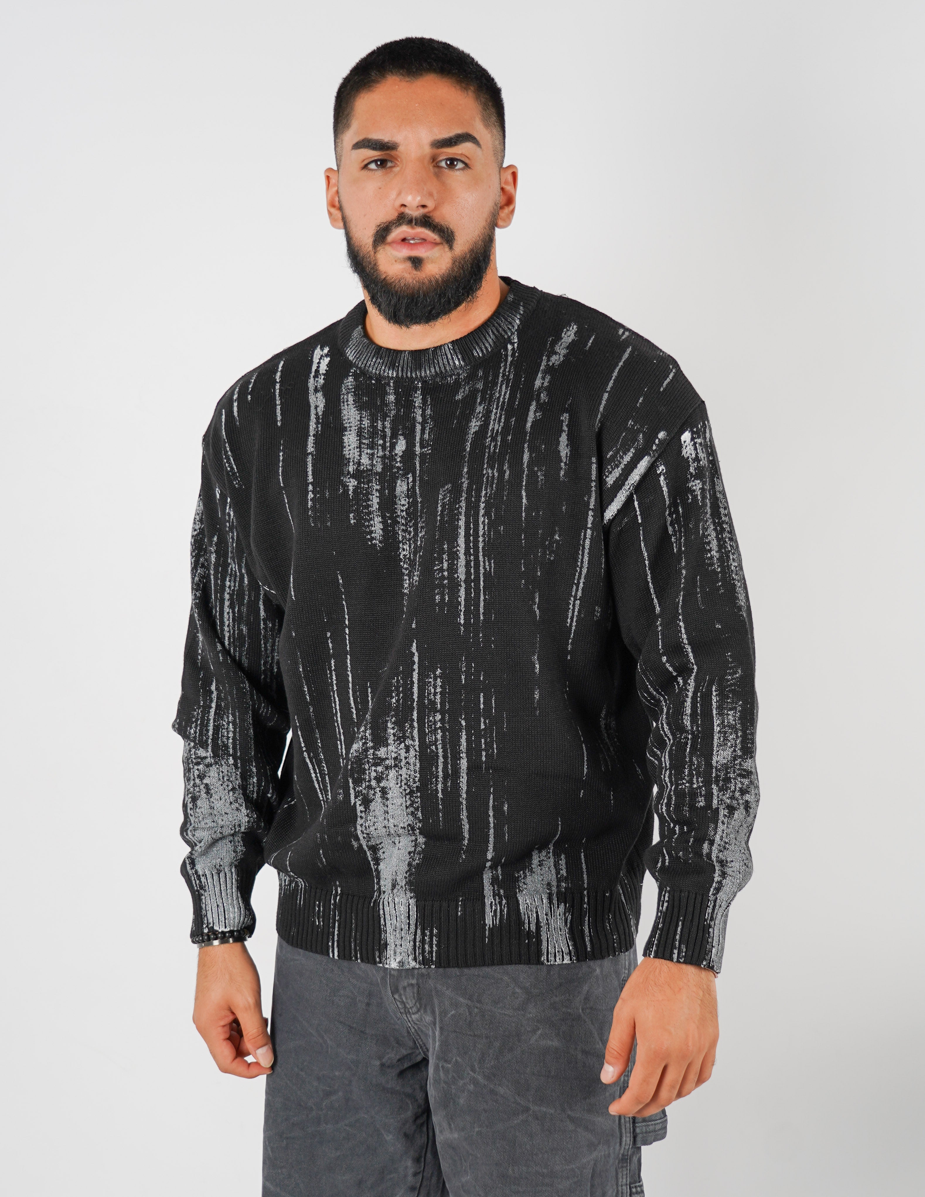 Maglione girocollo strutturato