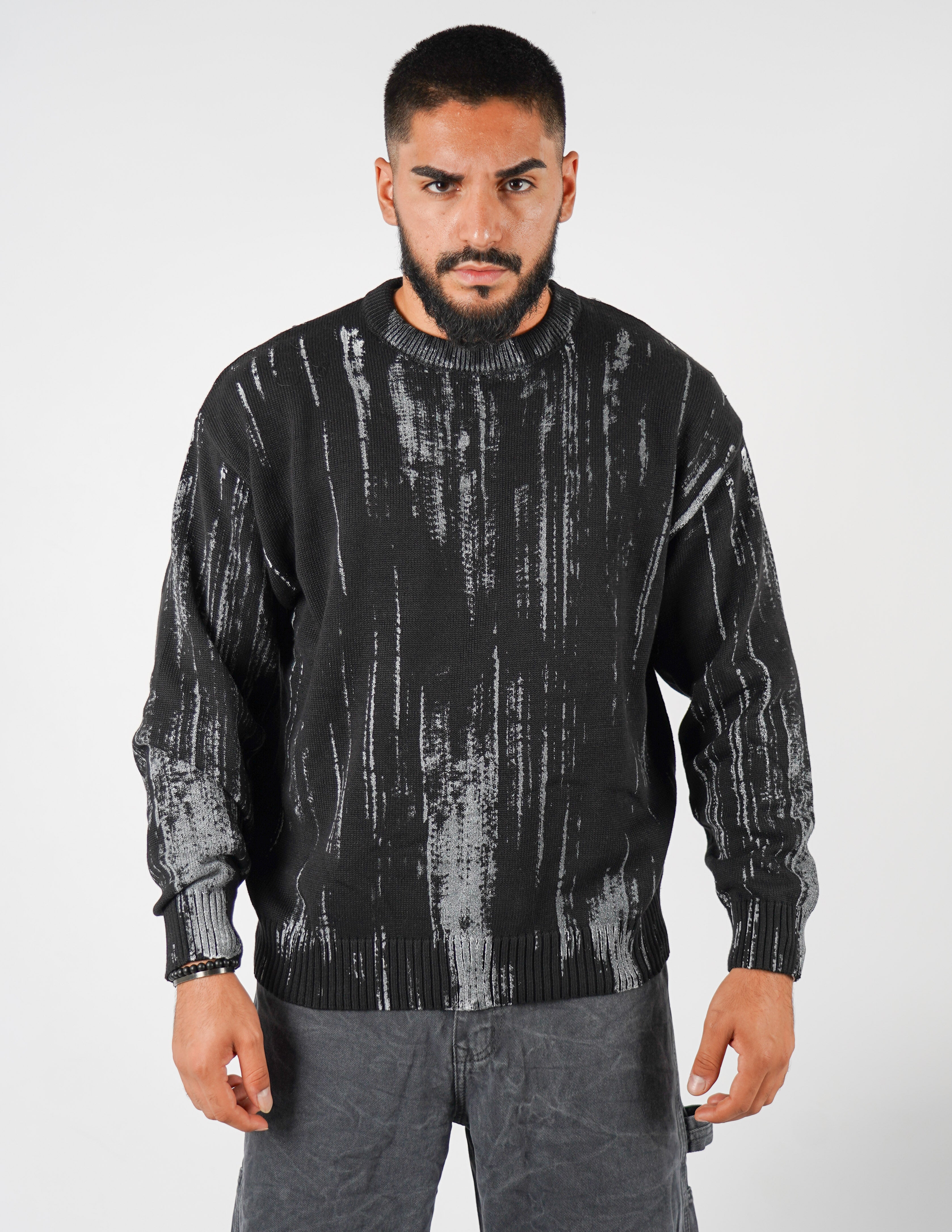Maglione girocollo strutturato
