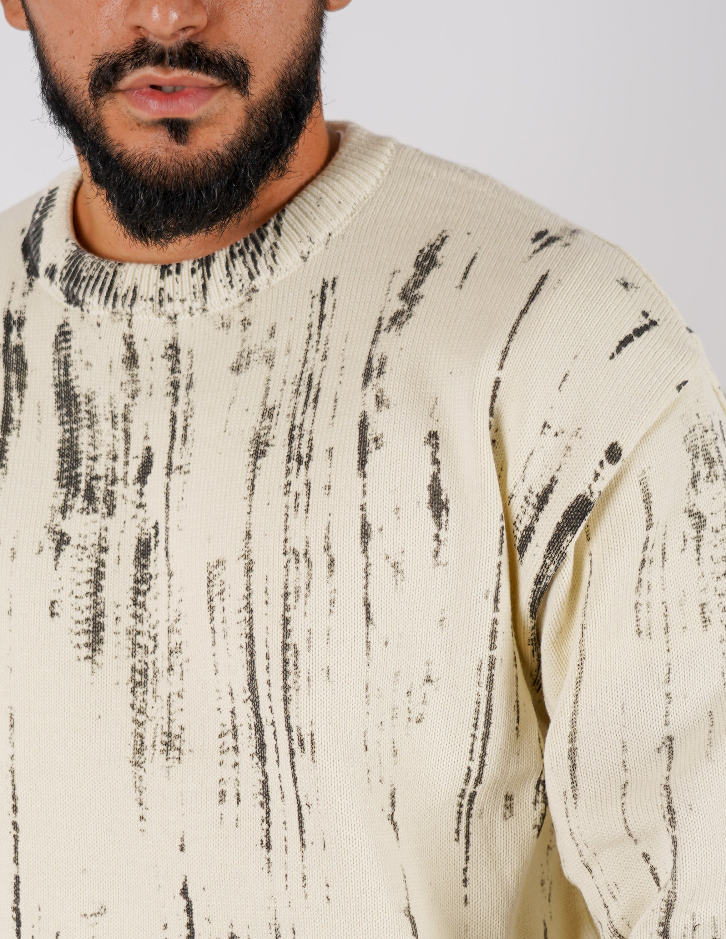 Maglione girocollo strutturato