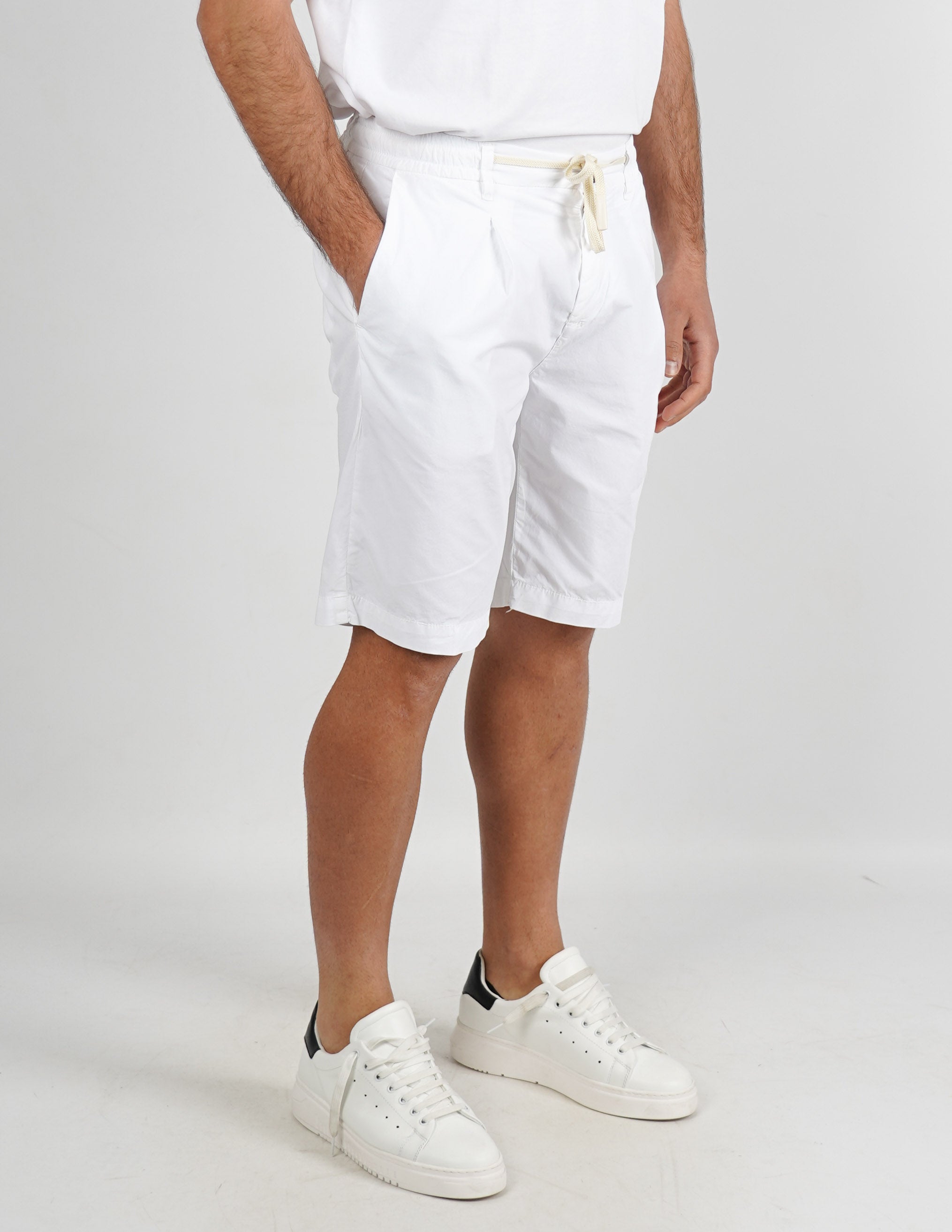 bermuda in cotone con coulisse