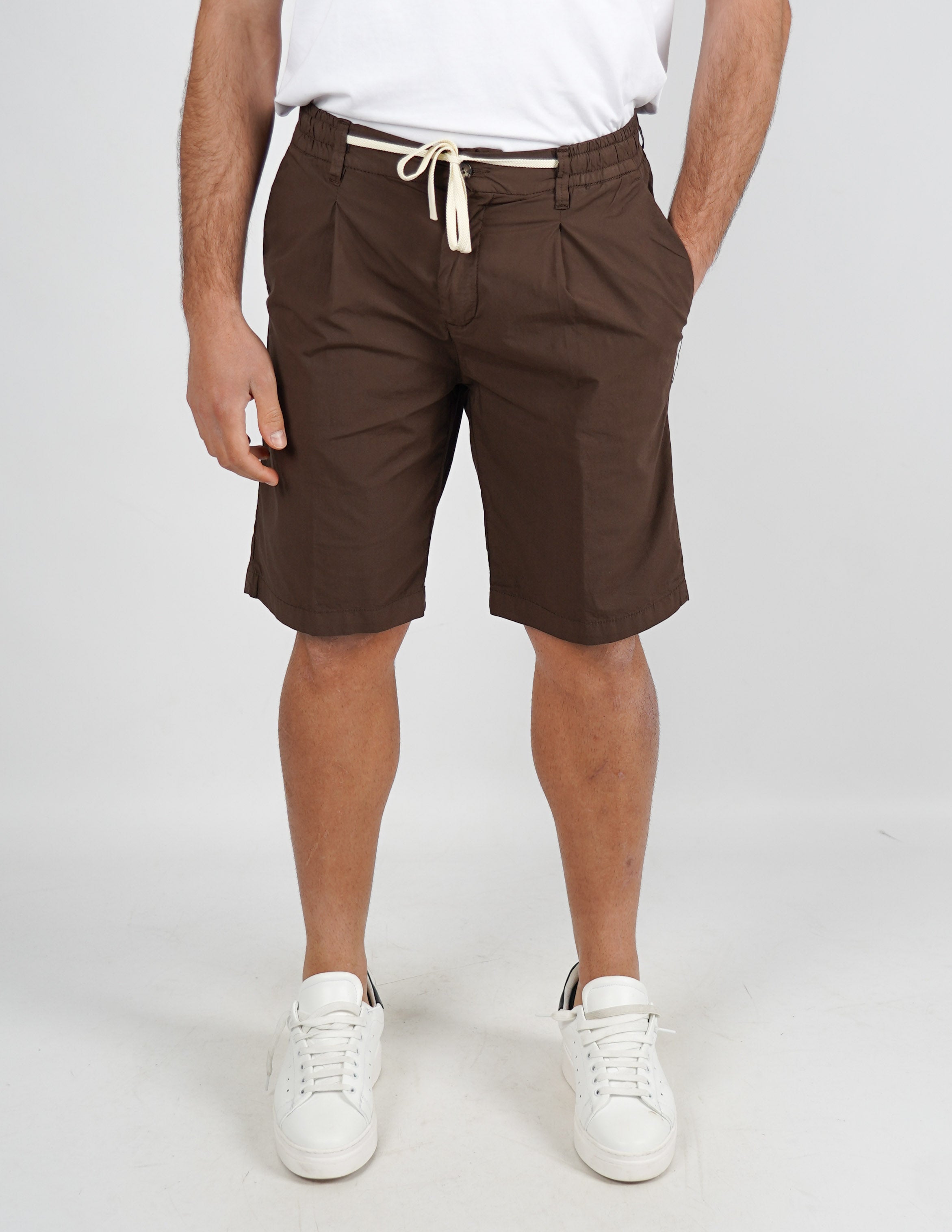 bermuda in cotone con coulisse