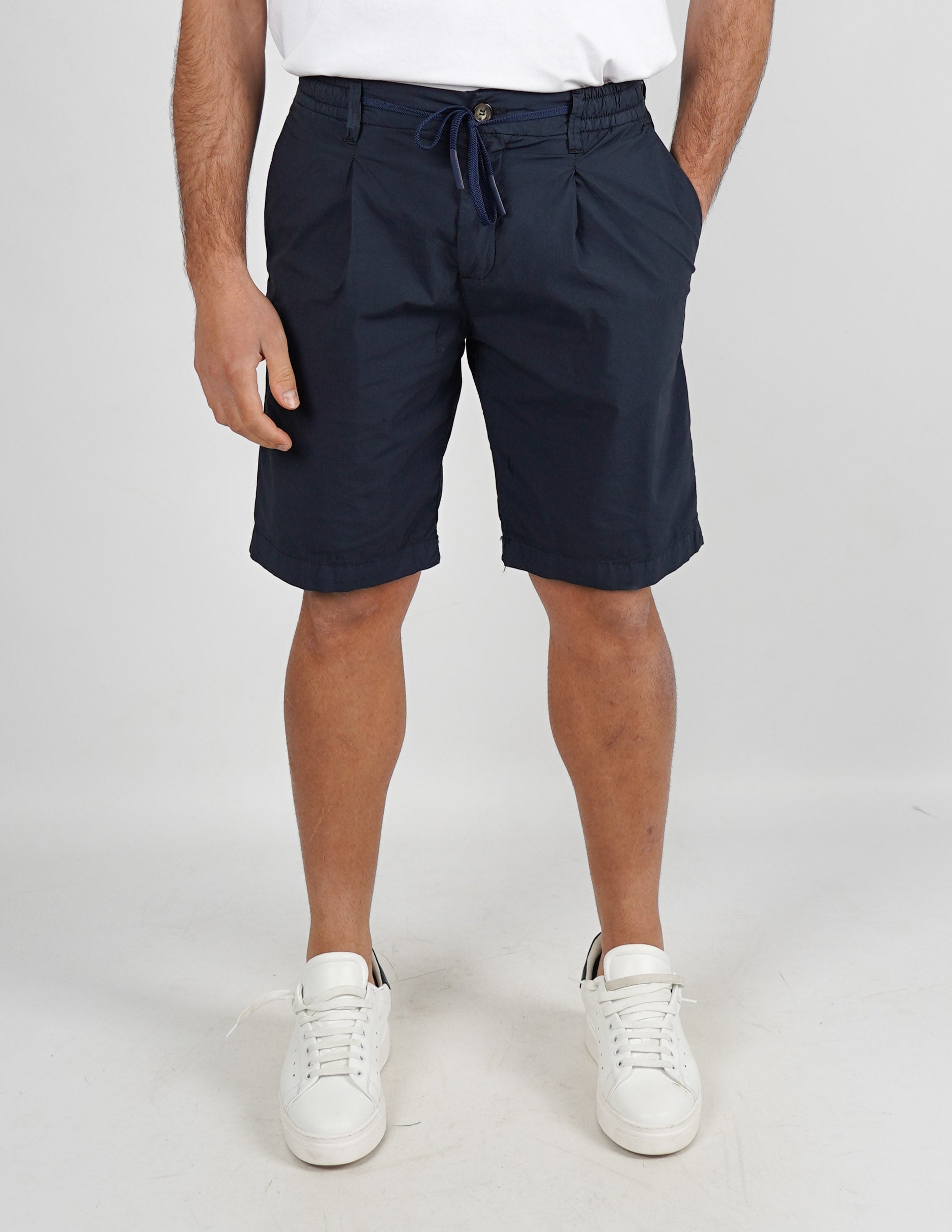 bermuda in cotone con coulisse