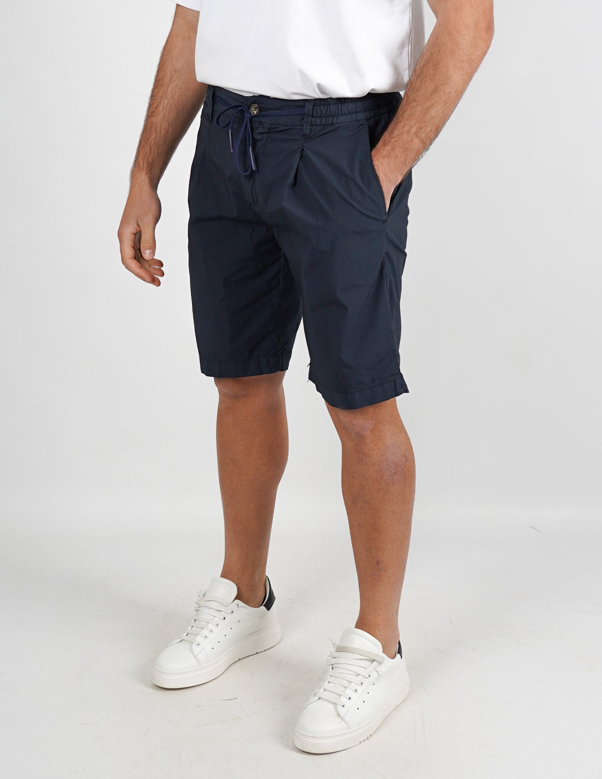 bermuda in cotone con coulisse