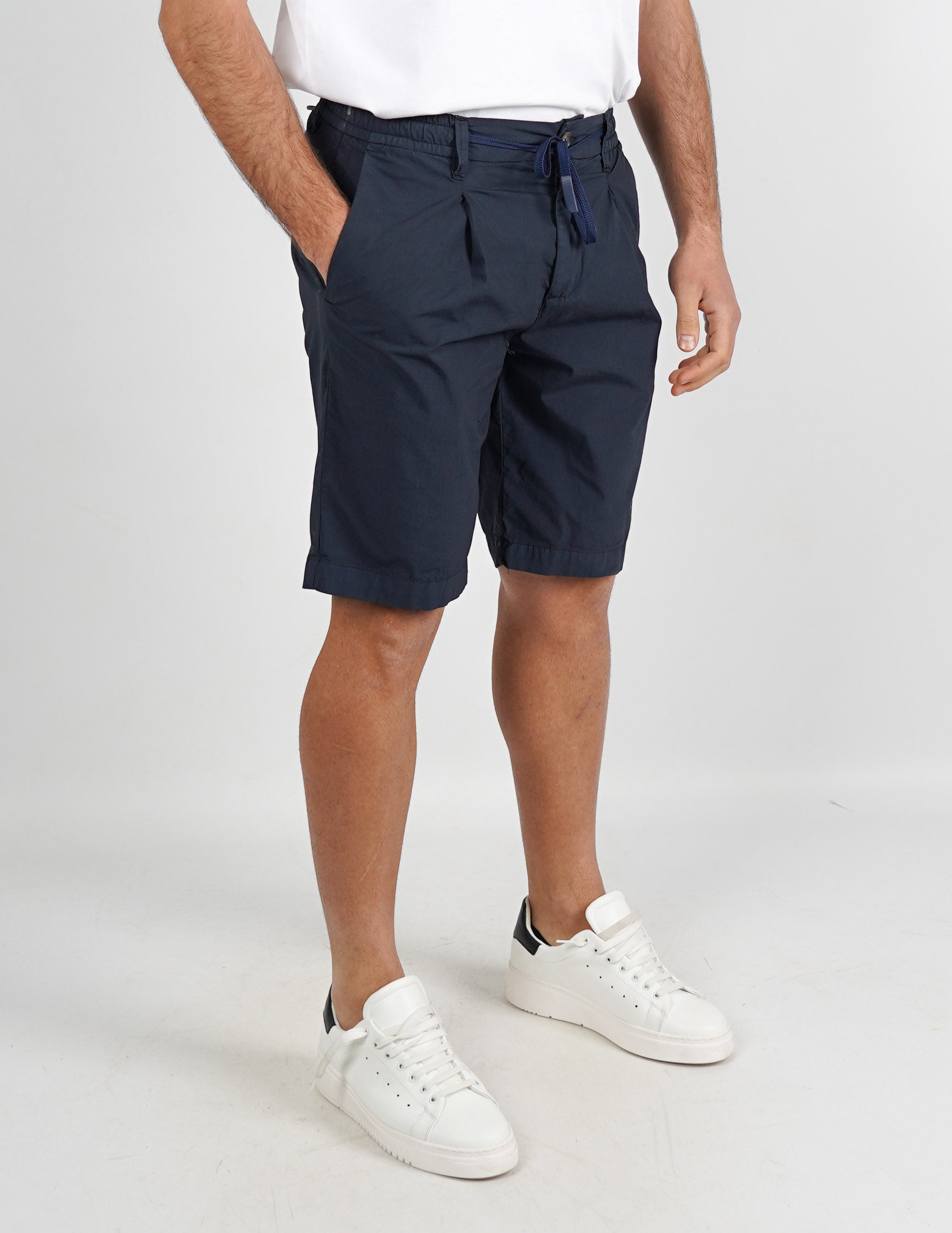 bermuda in cotone con coulisse
