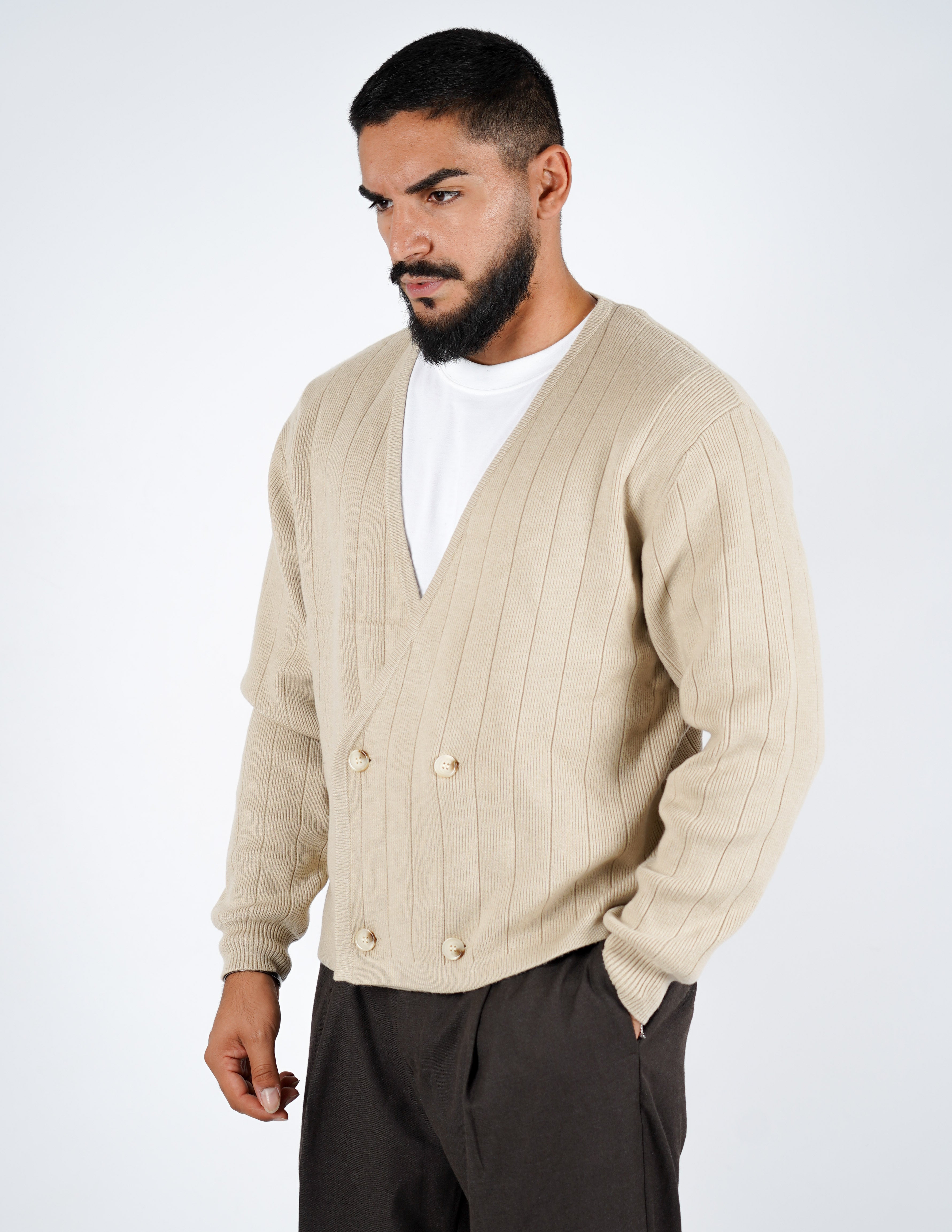 Cardigan uomo doppiopetto