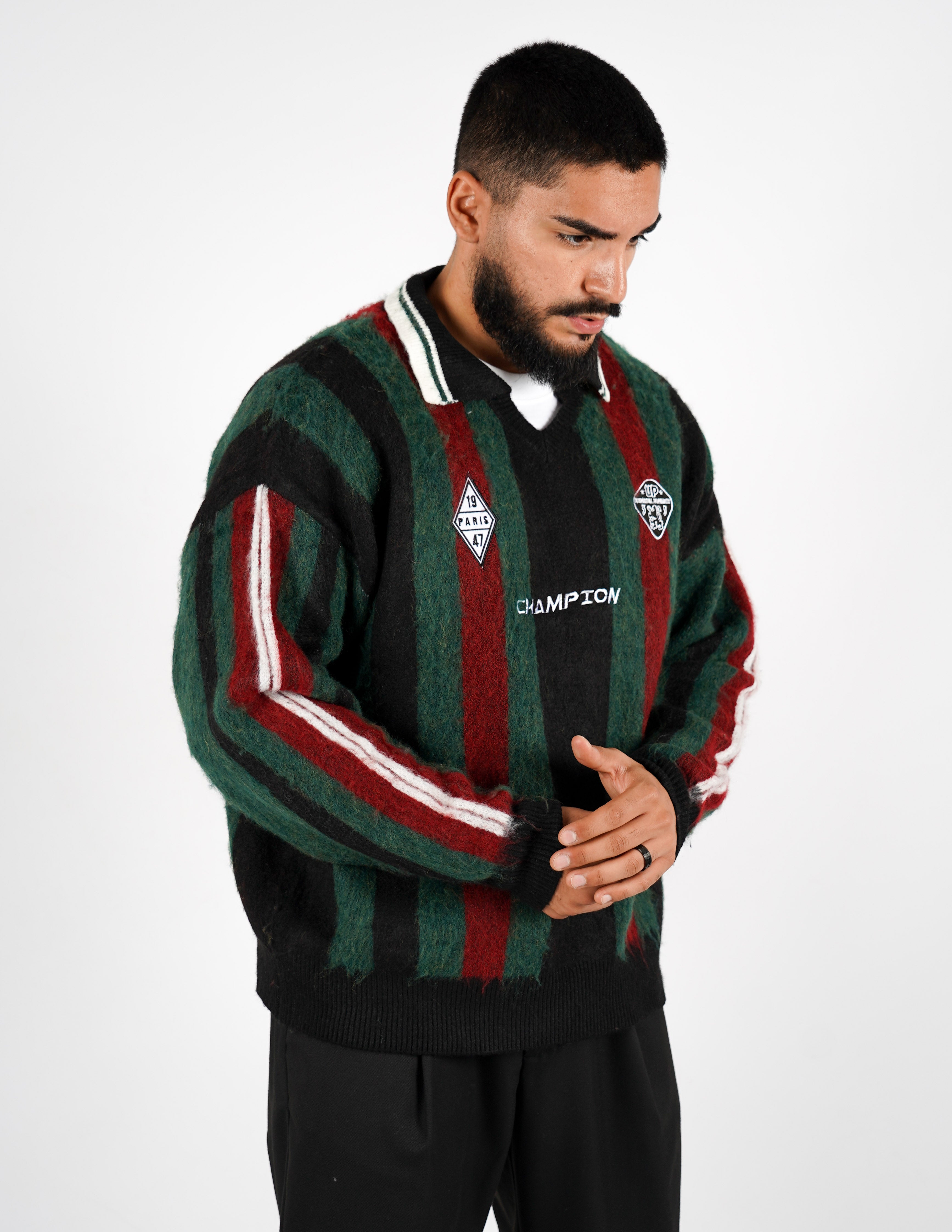 Polo collo aperto collegiale