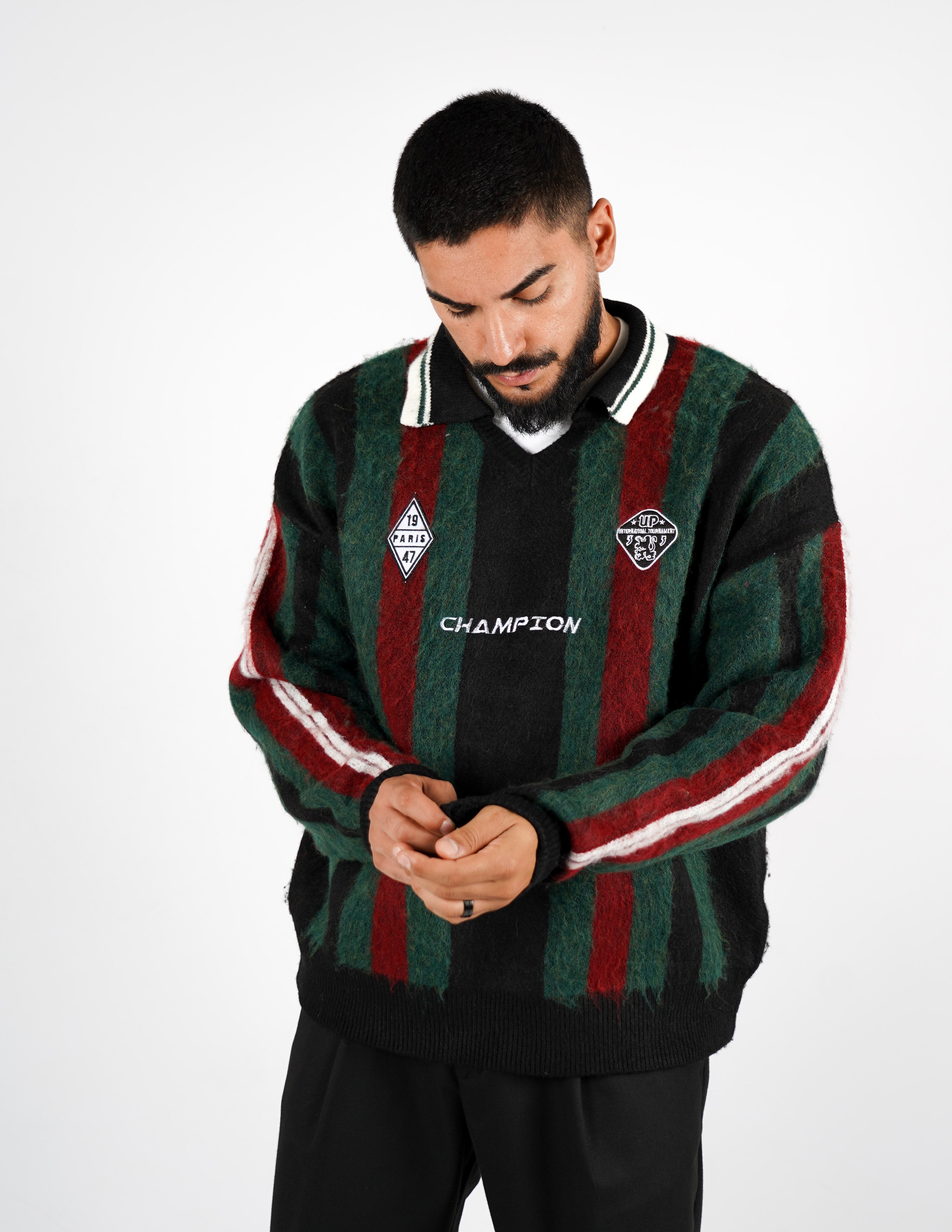 Polo collo aperto collegiale