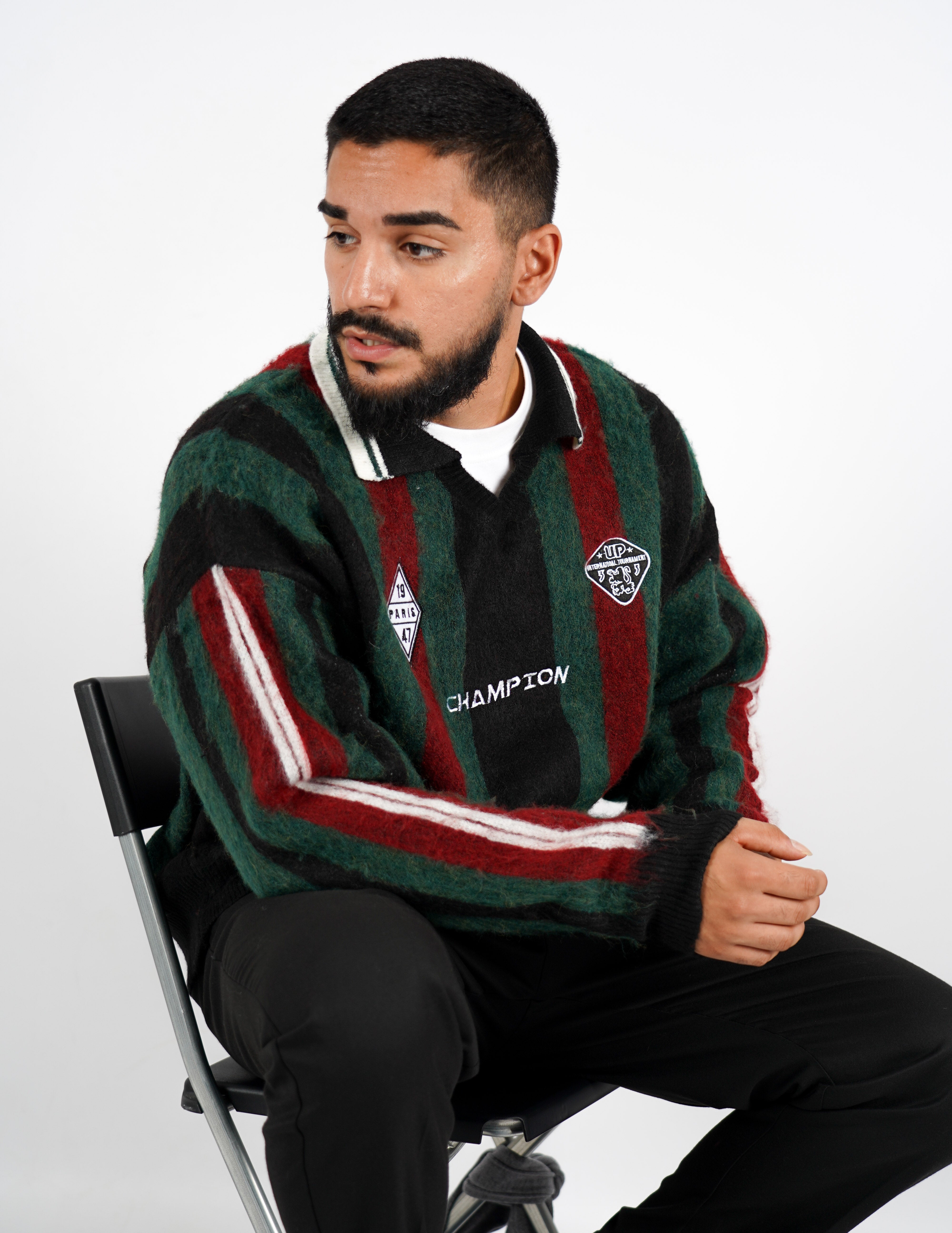 Polo collo aperto collegiale