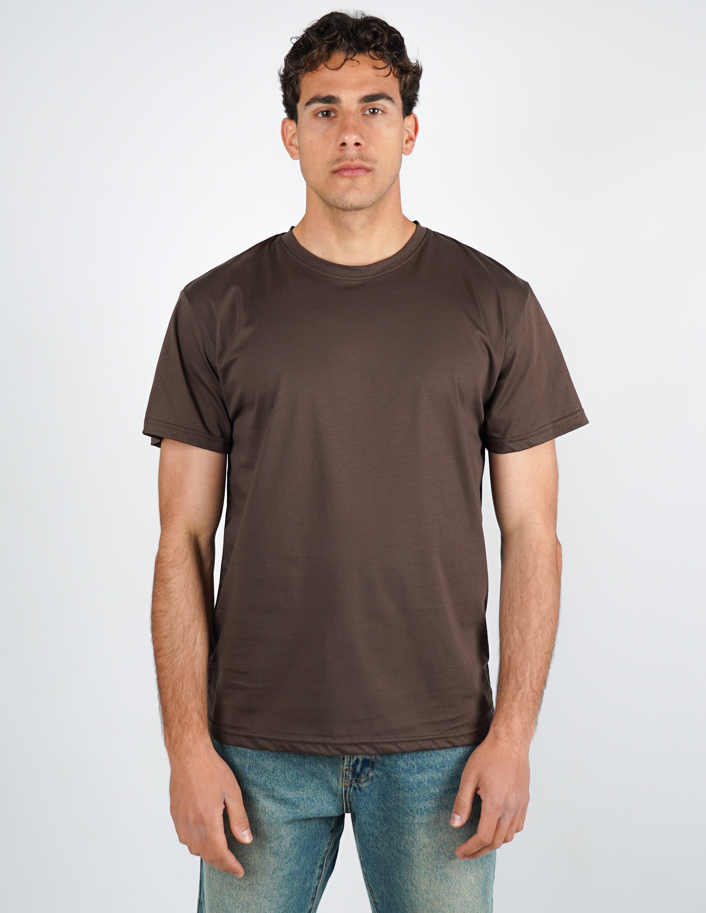 t-shirt girocollo cotone filo di scozia "fine tex"
