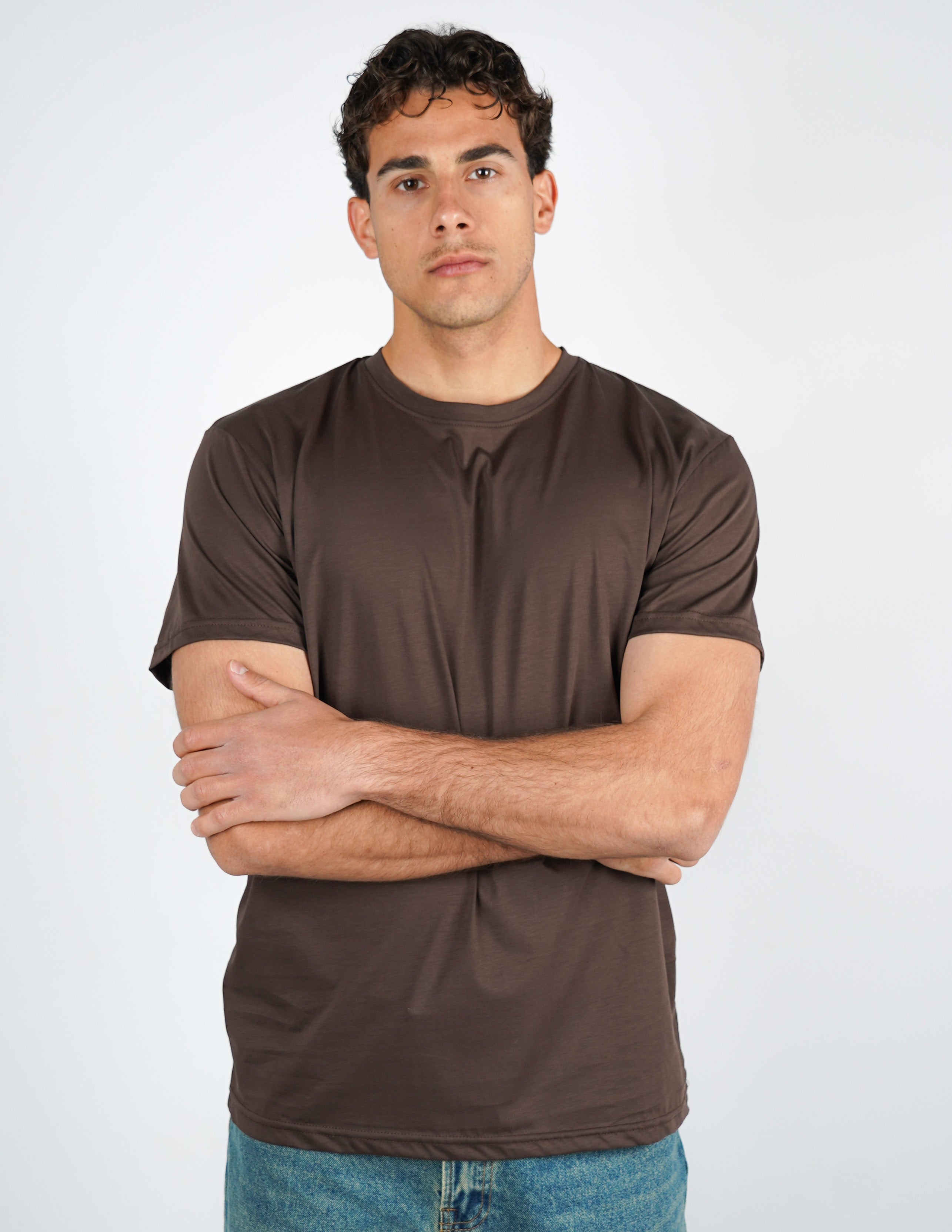 t-shirt girocollo cotone filo di scozia "fine tex"