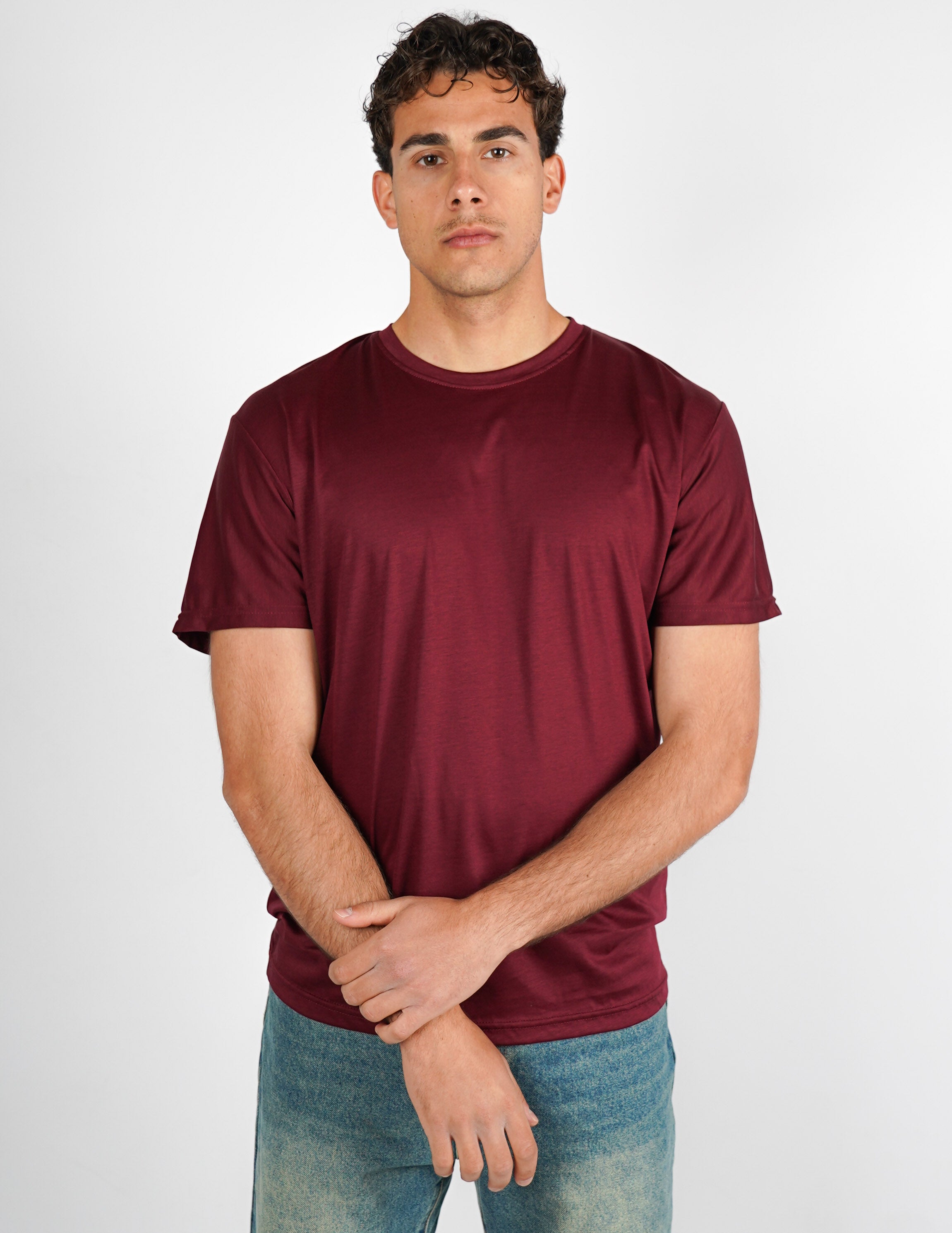 t-shirt girocollo cotone filo di scozia "fine tex"