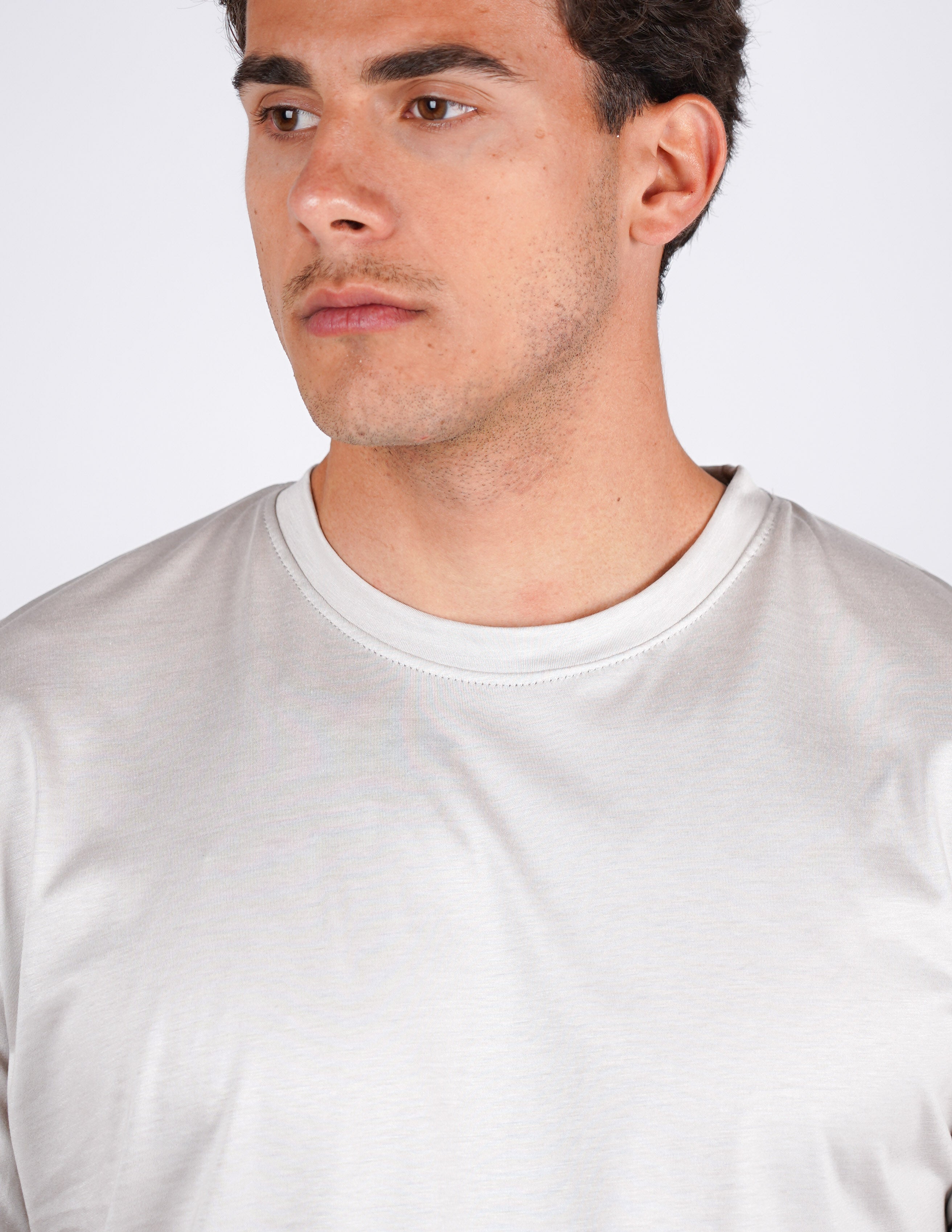 t-shirt girocollo cotone filo di scozia "fine tex"