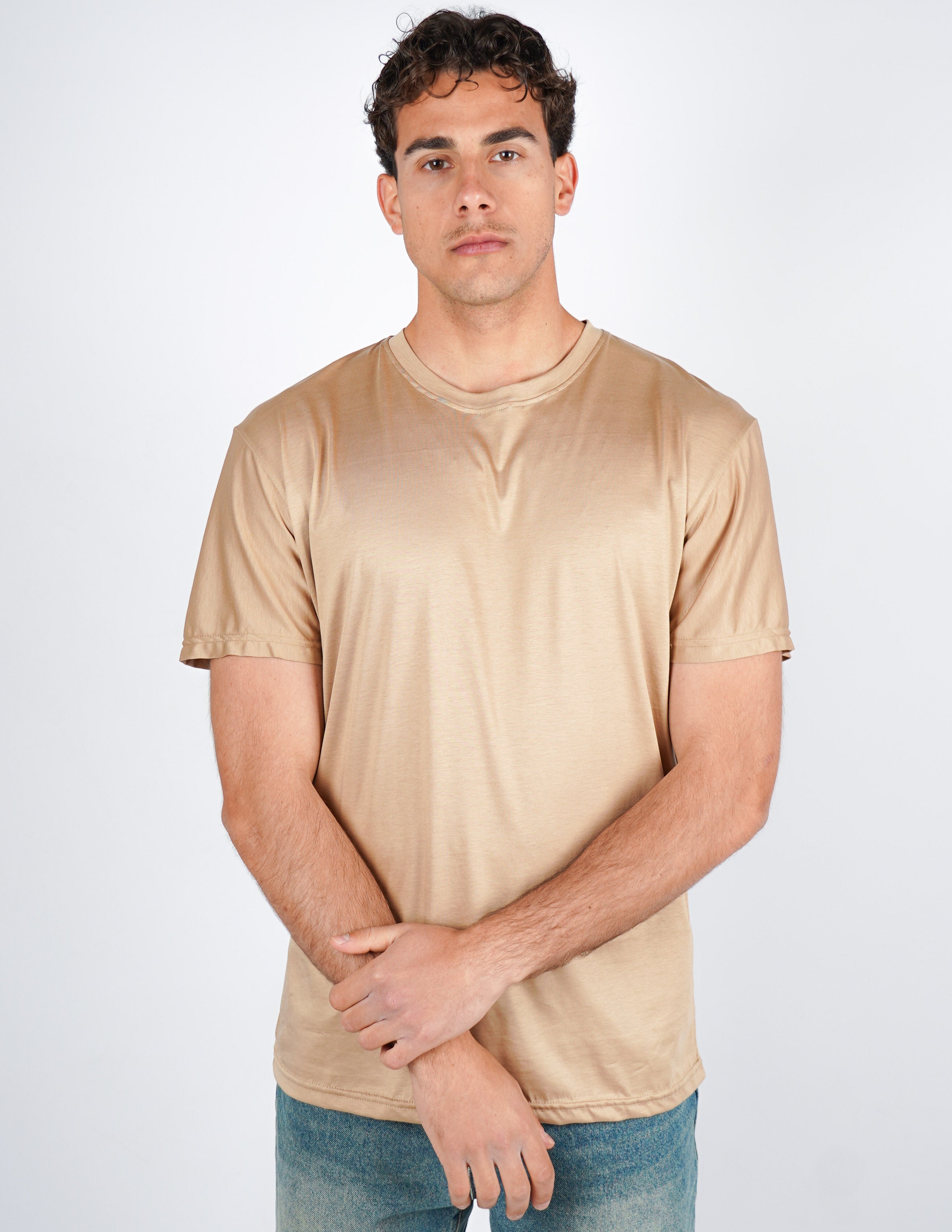 t-shirt girocollo cotone filo di scozia "fine tex"