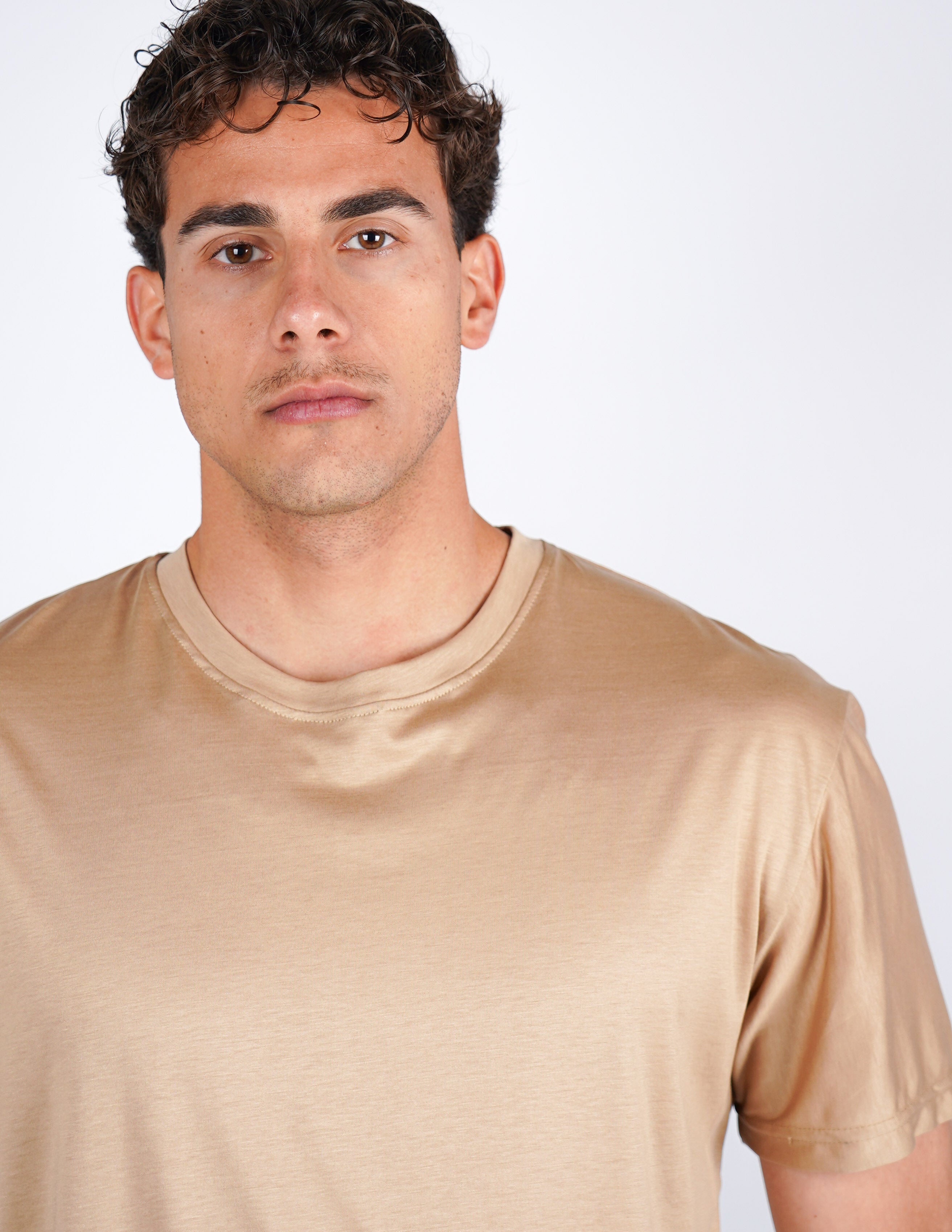 t-shirt girocollo cotone filo di scozia "fine tex"