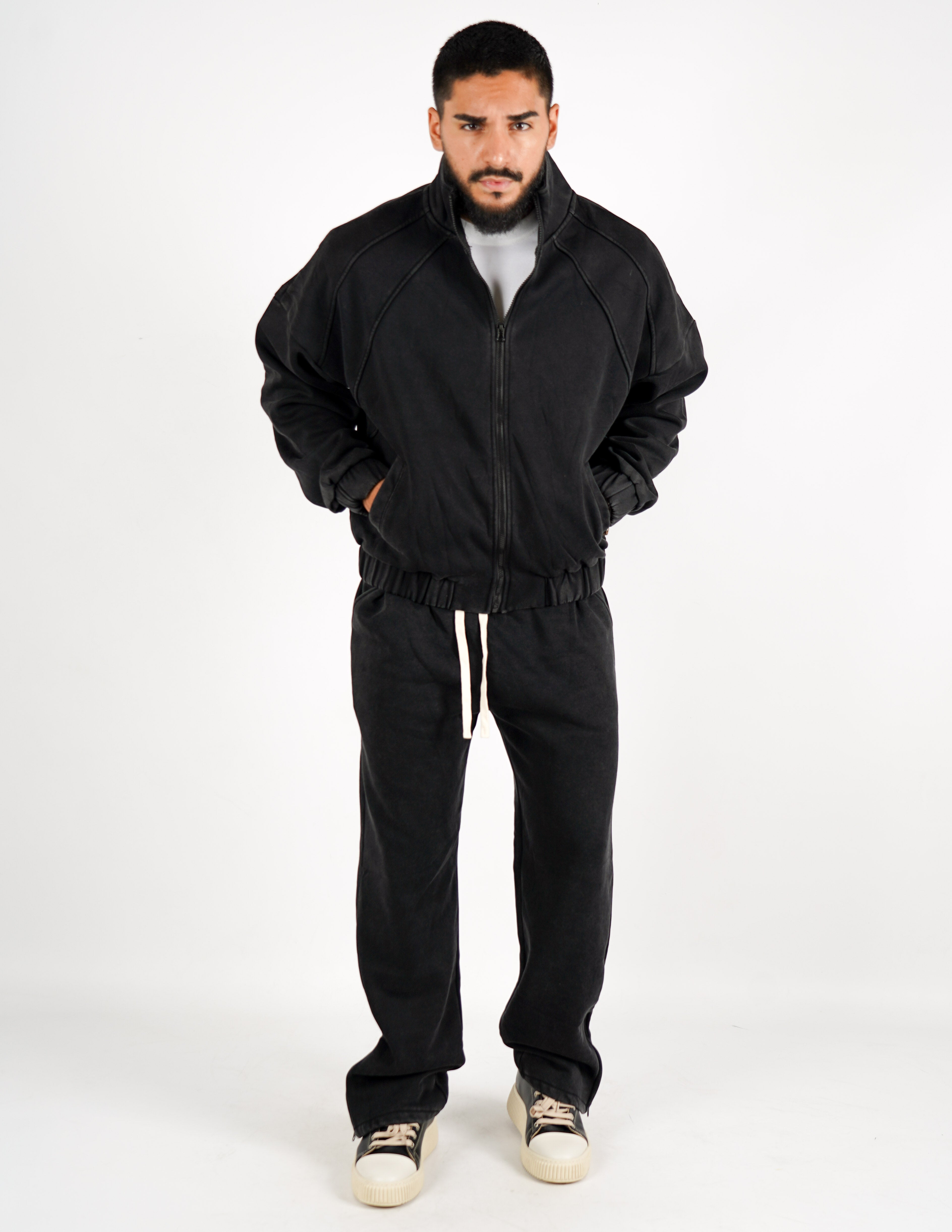 Tuta felpa con zip + pantalone