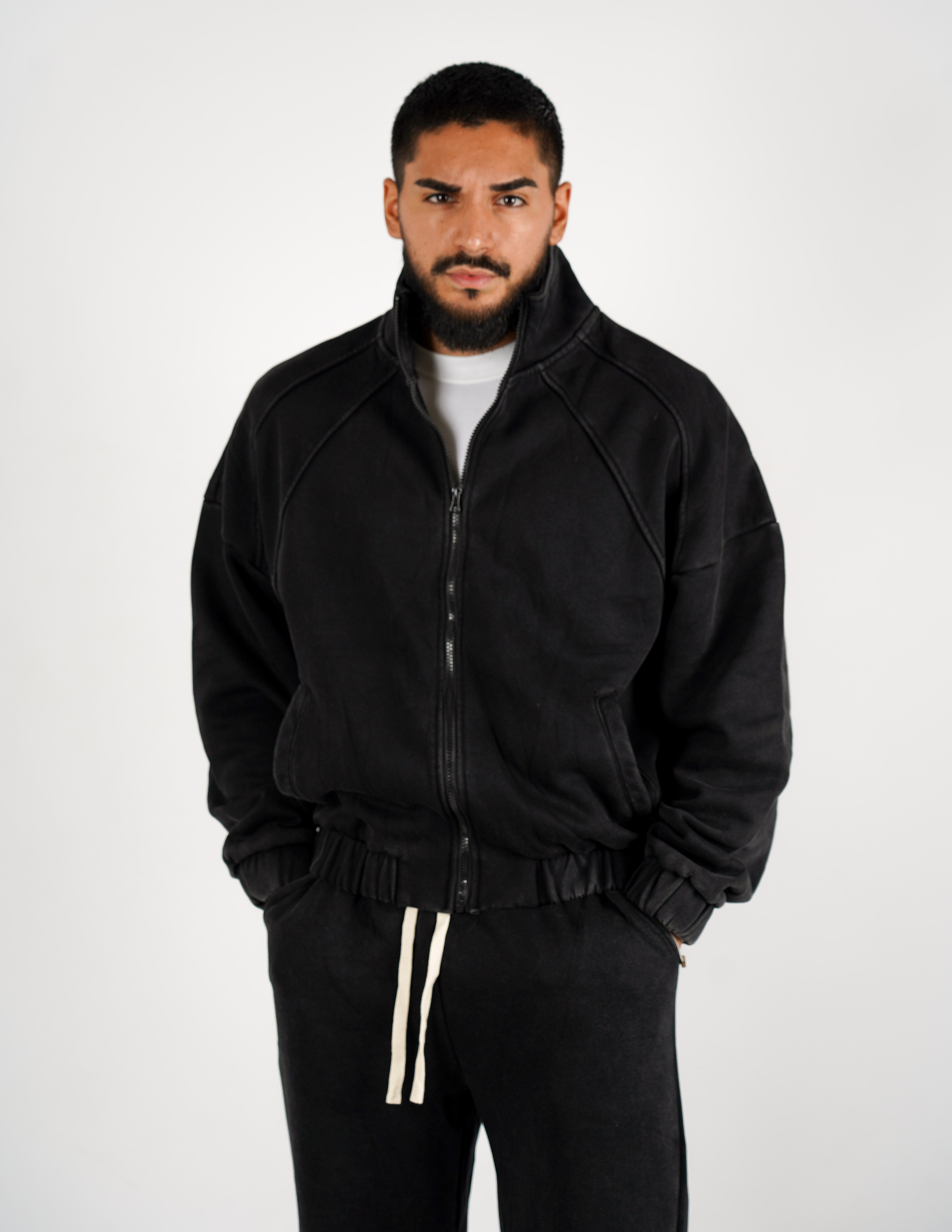 Tuta felpa con zip + pantalone