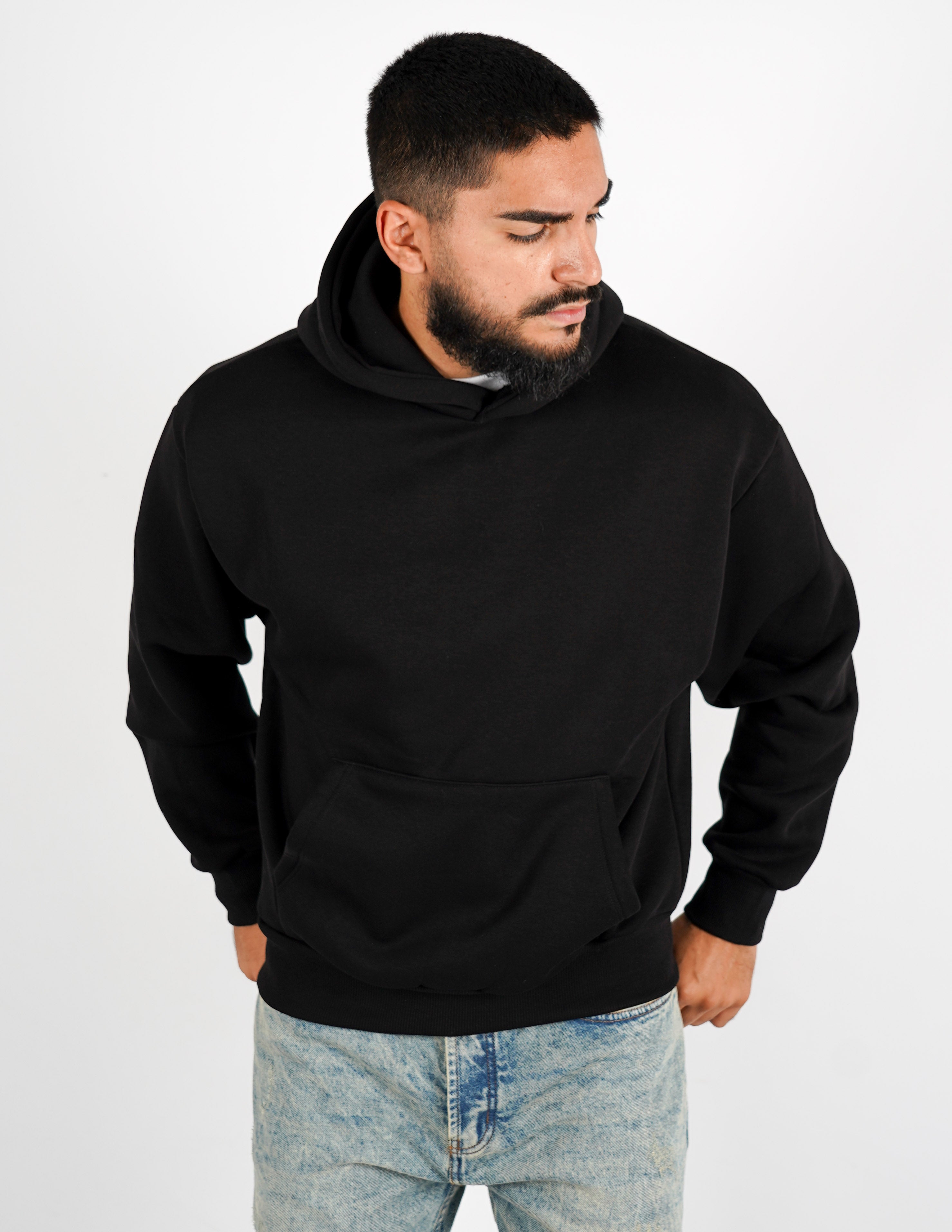 FELPA BOXY FIT CON CAPPUCCIO