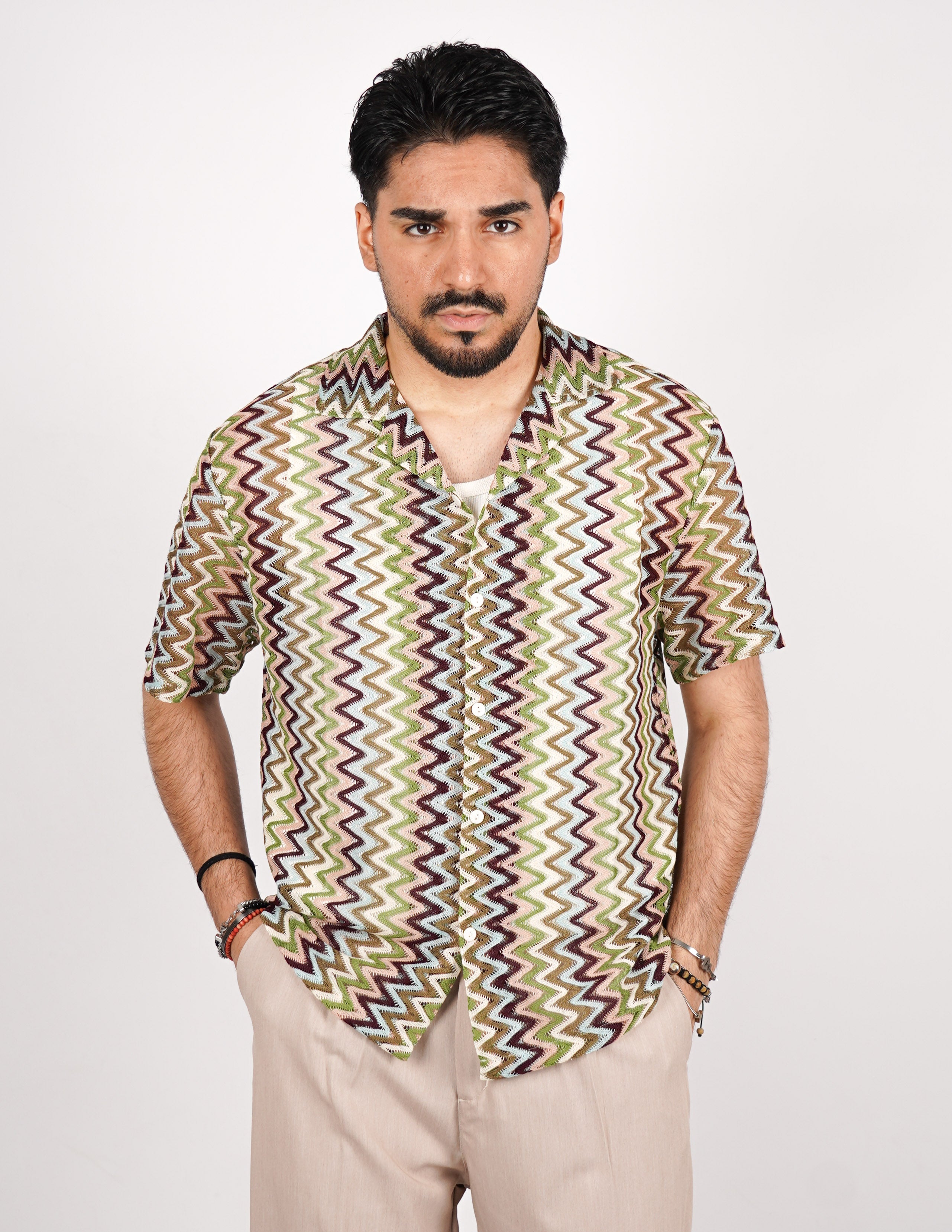 CAMICIA CROCHET A FANTASIA