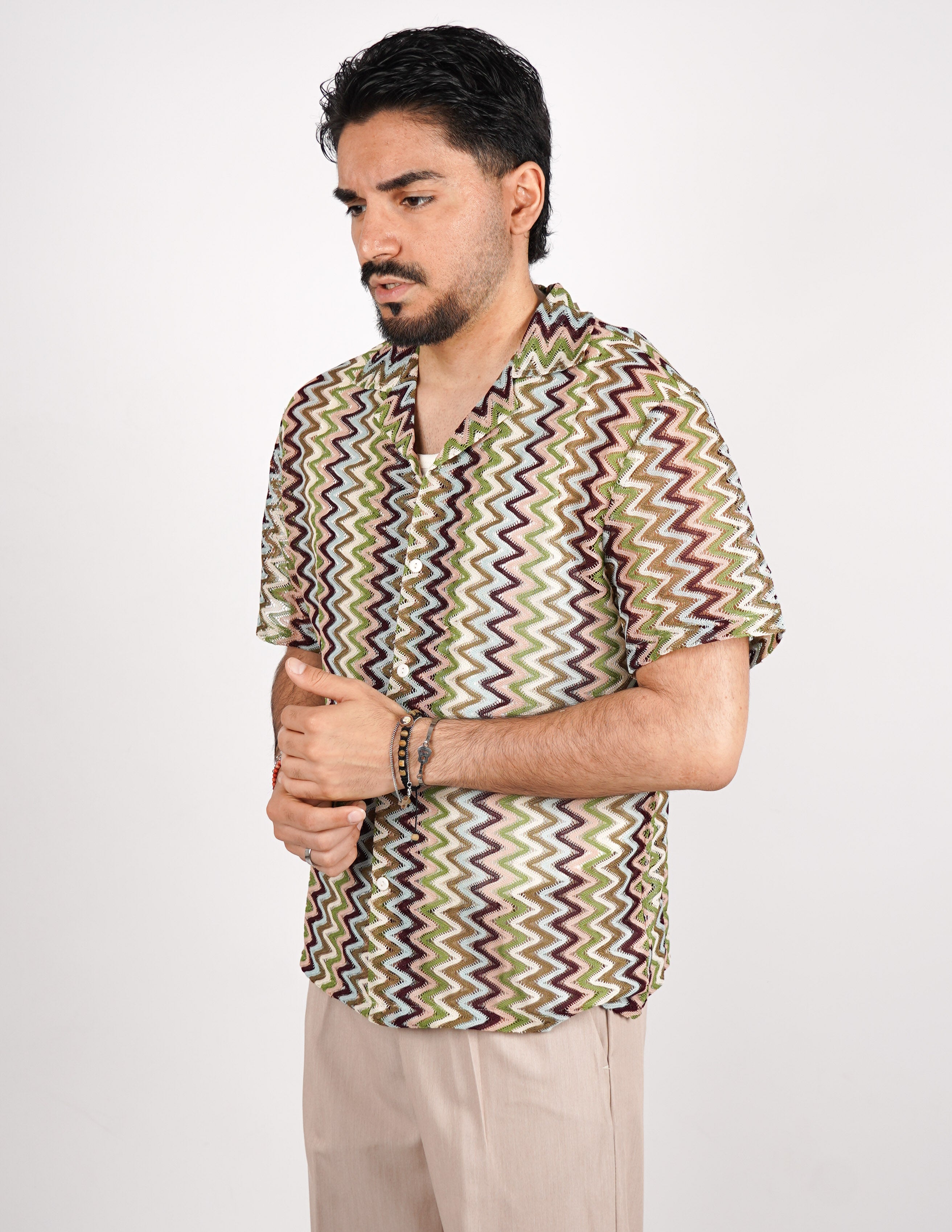 CAMICIA CROCHET A FANTASIA