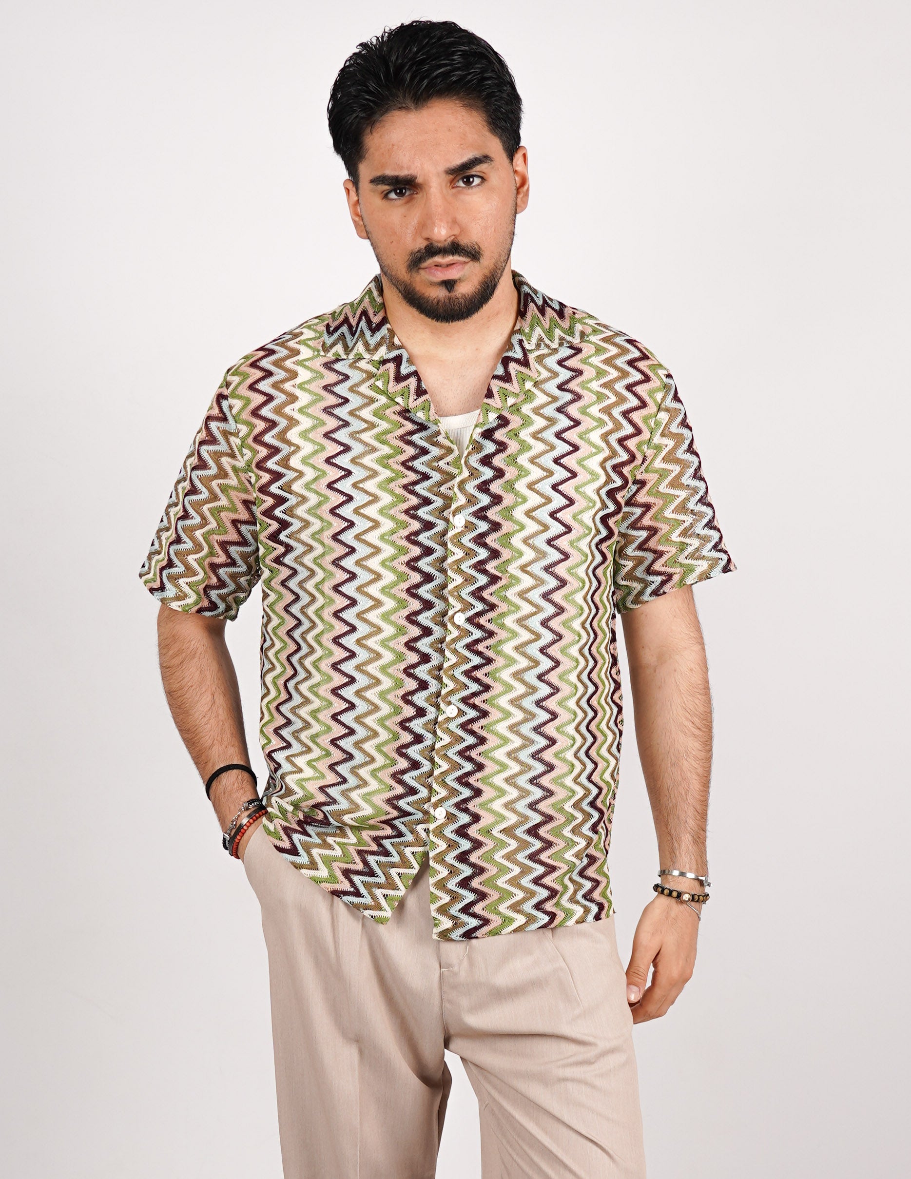 CAMICIA CROCHET A FANTASIA