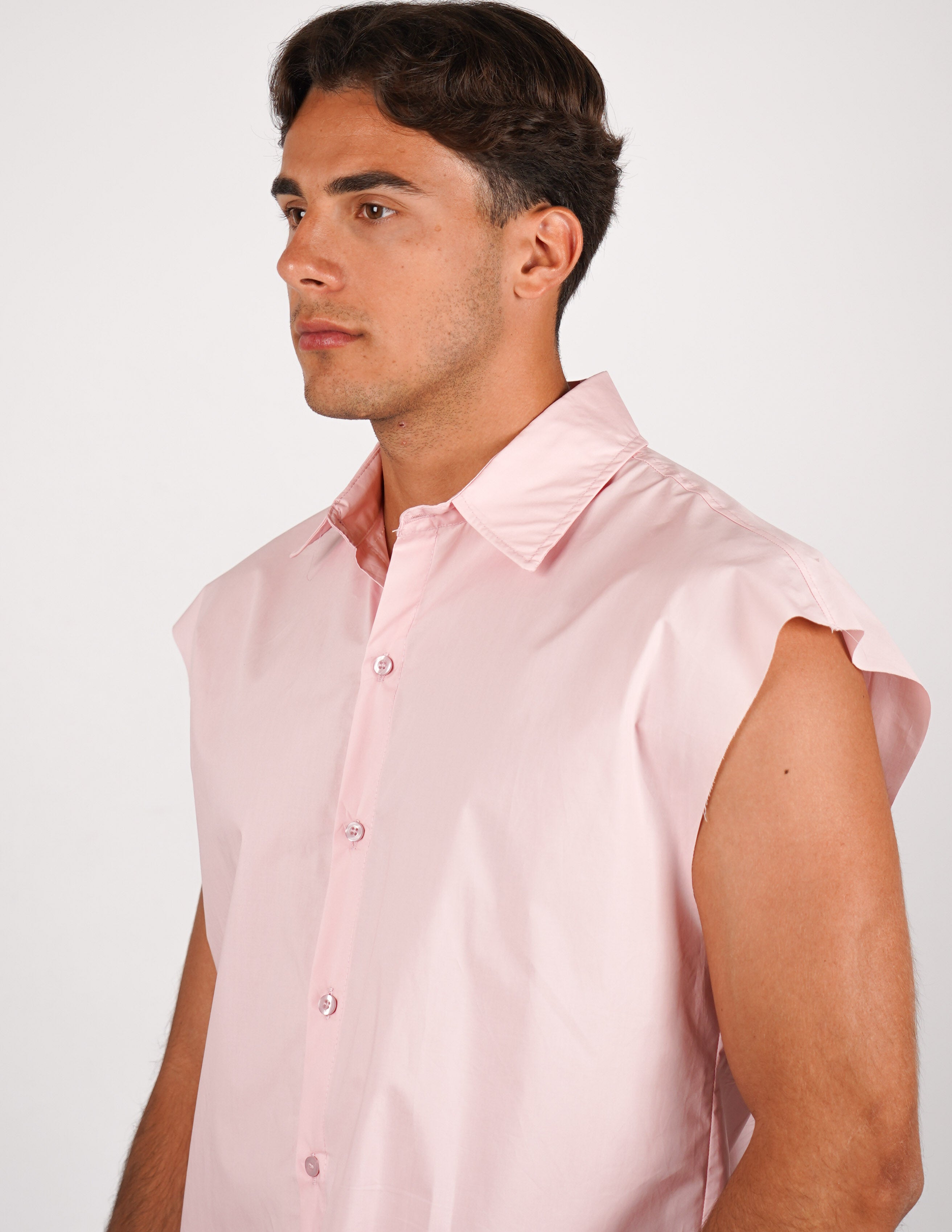 CAMICIA SMANICATA TINTA UNITA