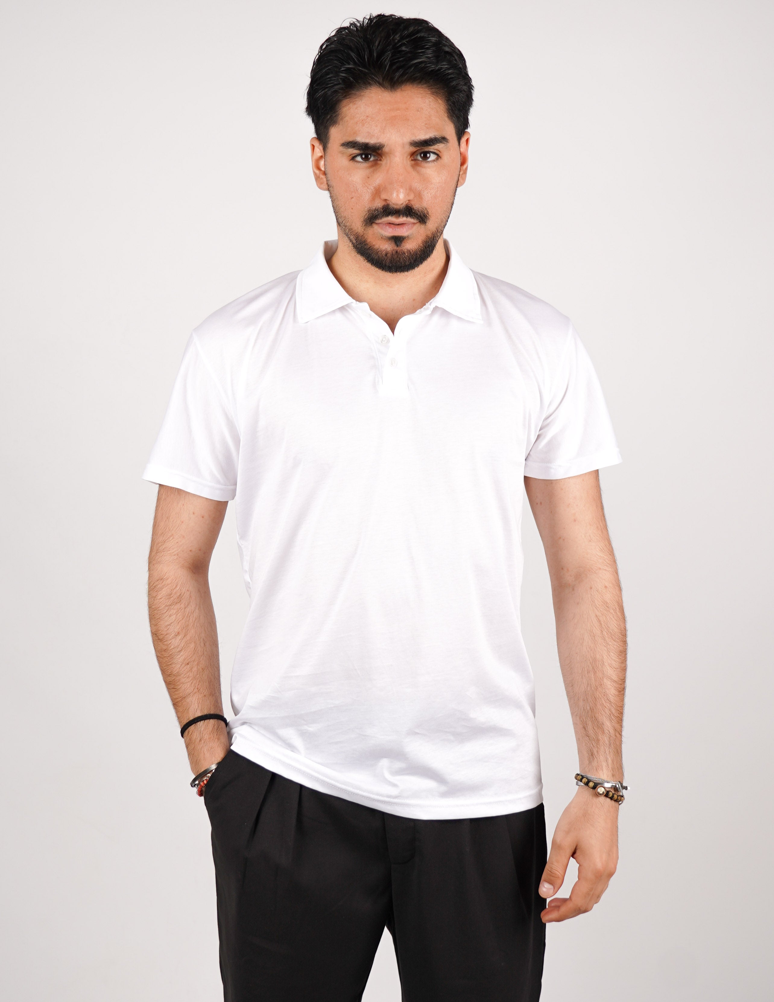 POLO TRE BOTTONI FINE TEX
