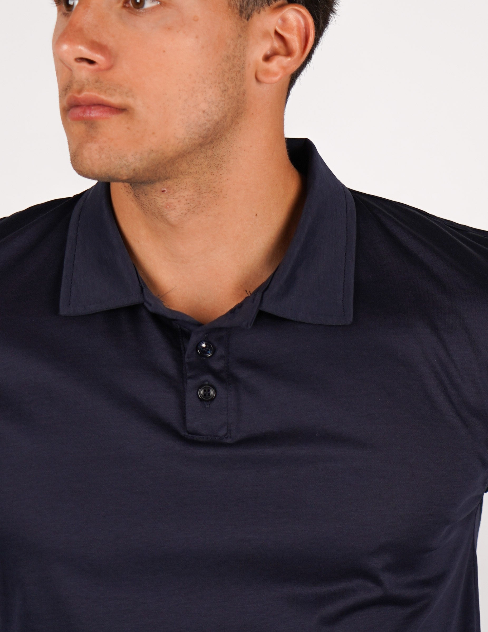 POLO TRE BOTTONI FINE TEX