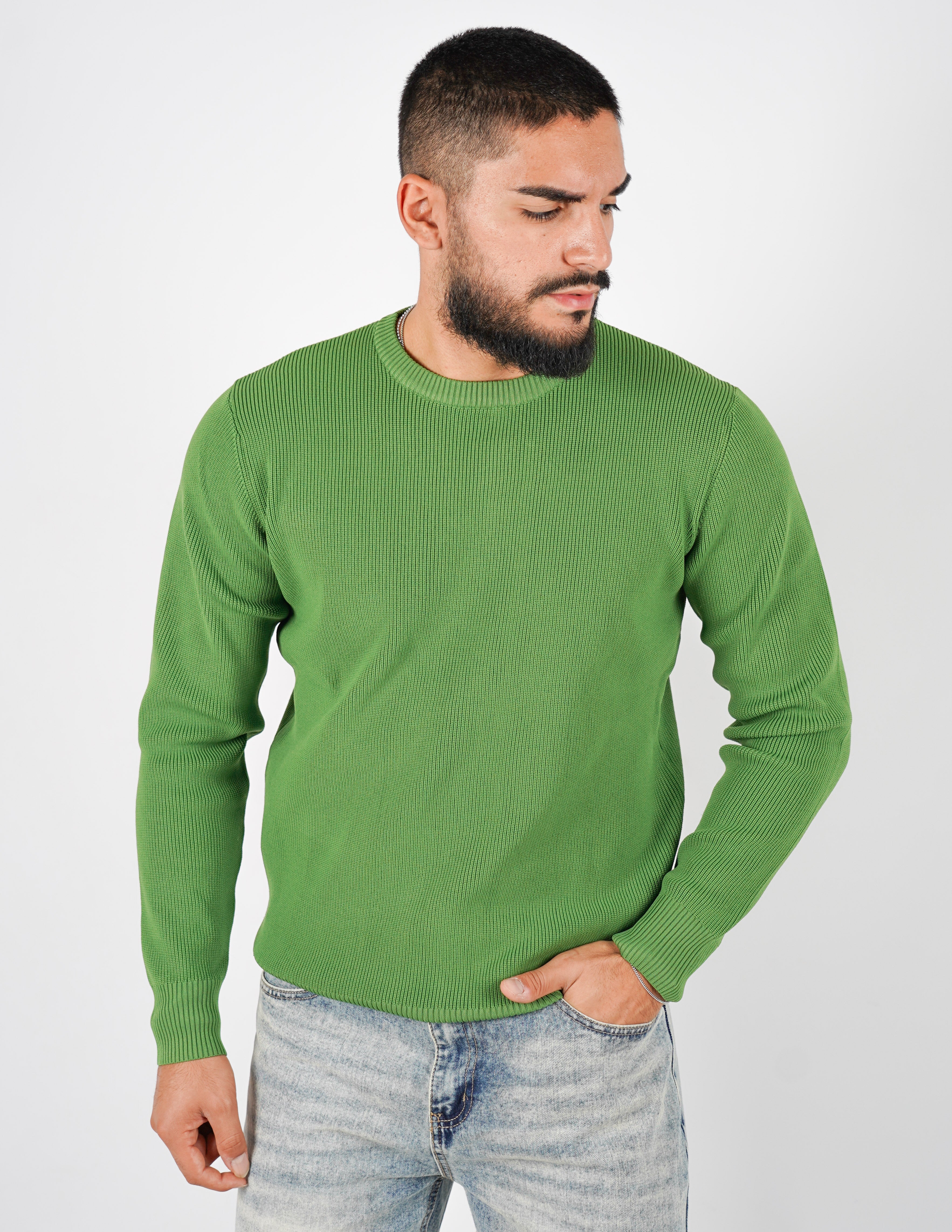 Maglione over D girocollo tessuto tech