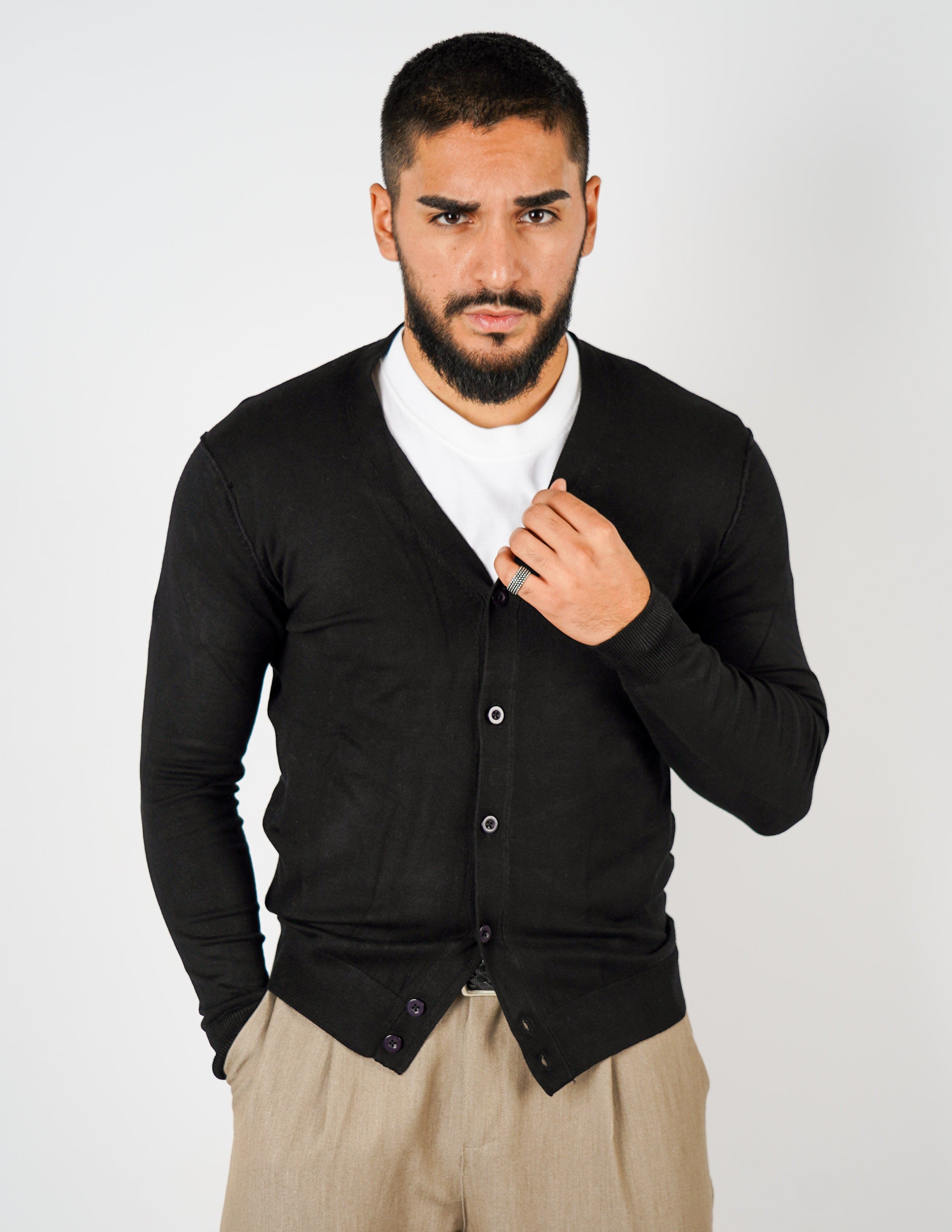 Cardigan manica lunga Over D