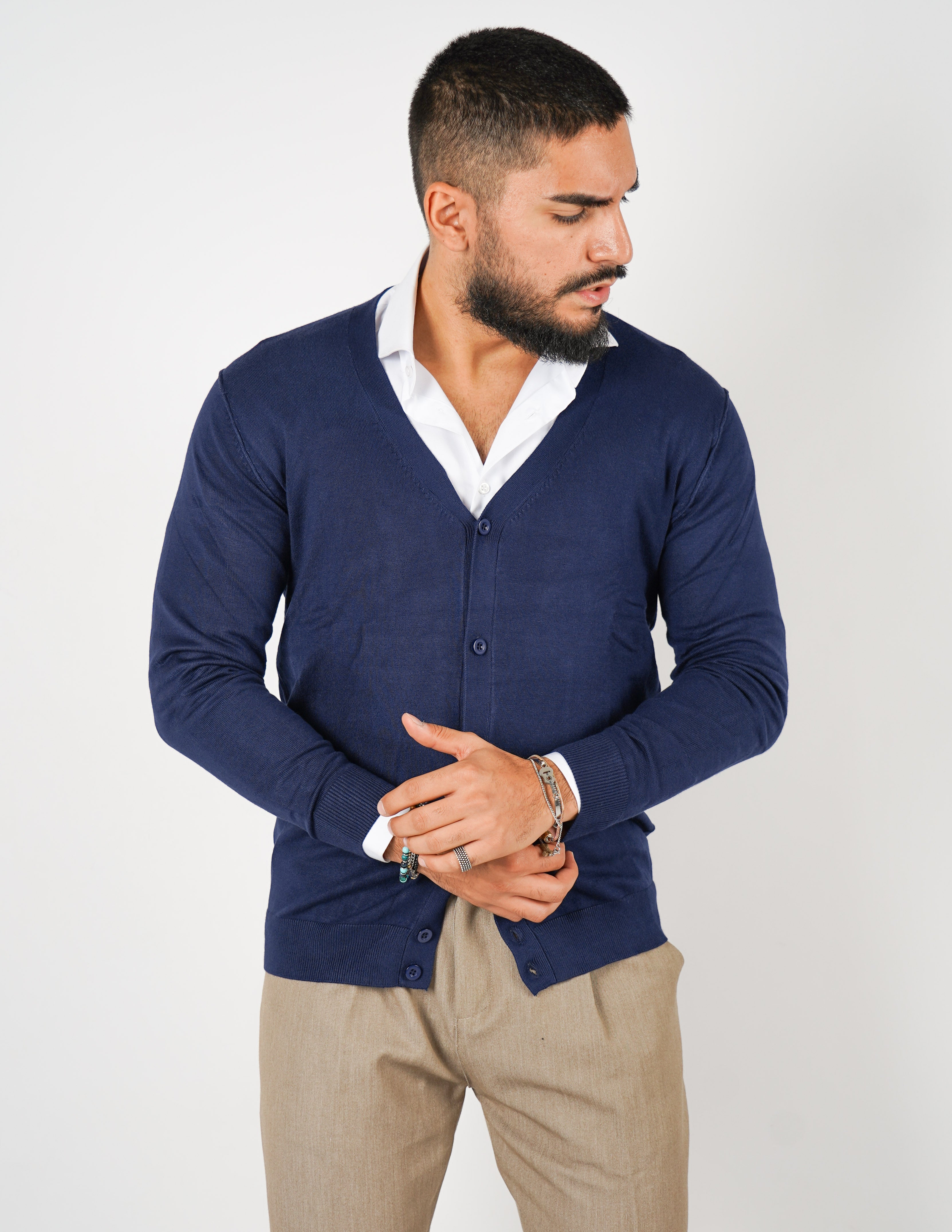 Cardigan manica lunga Over D