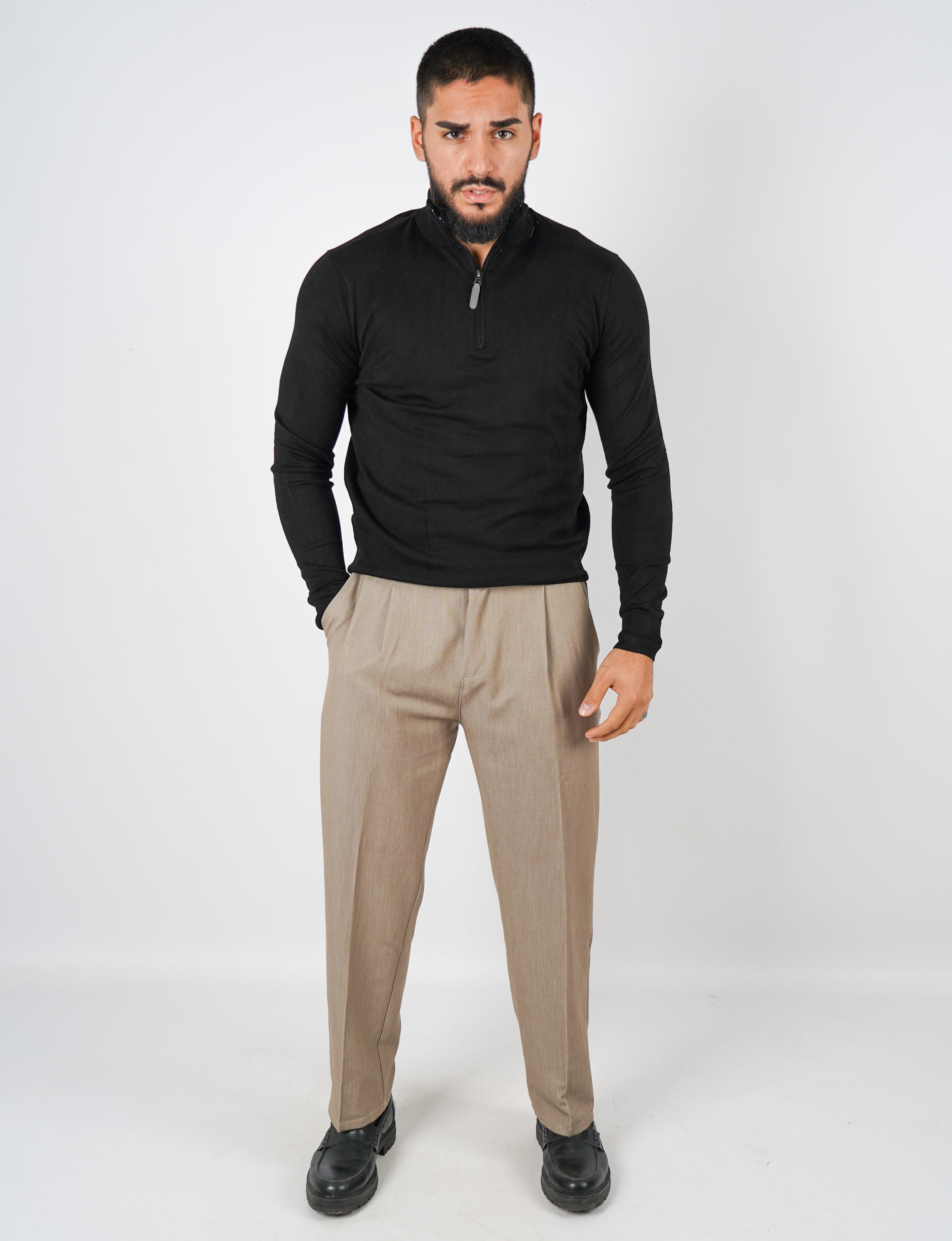 Maglioncino mezza zip Over D