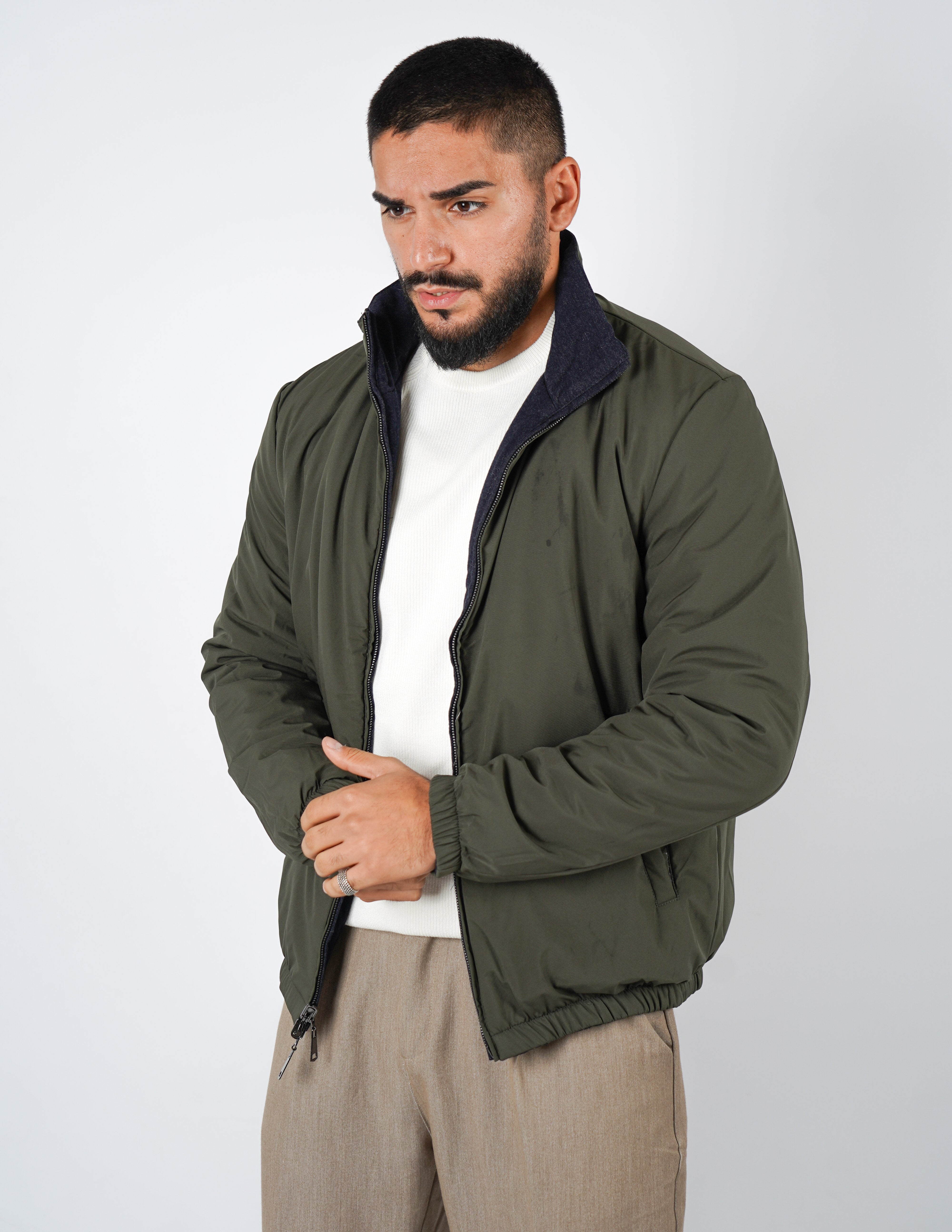 Giubbino reversibile tinta unita