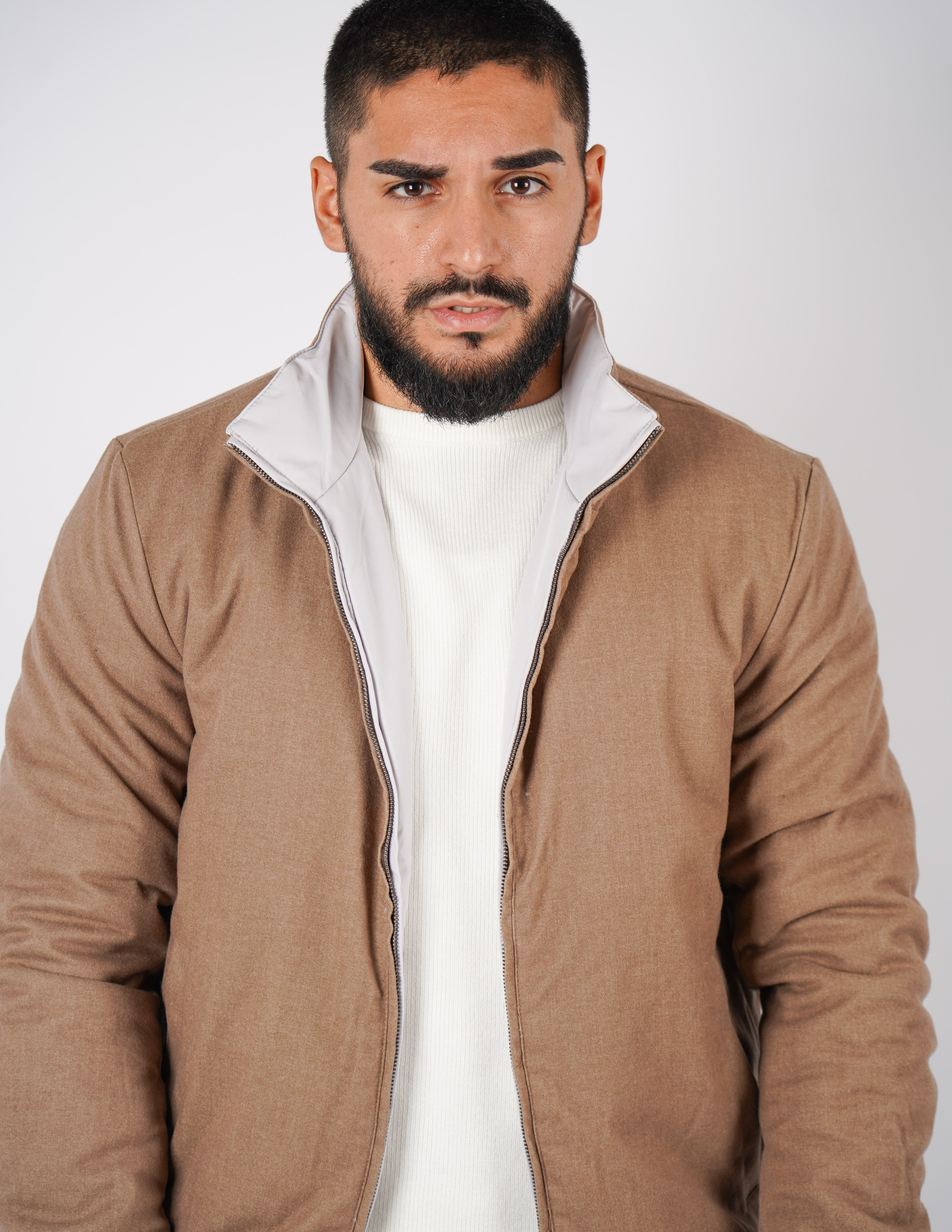 Giubbino reversibile tinta unita