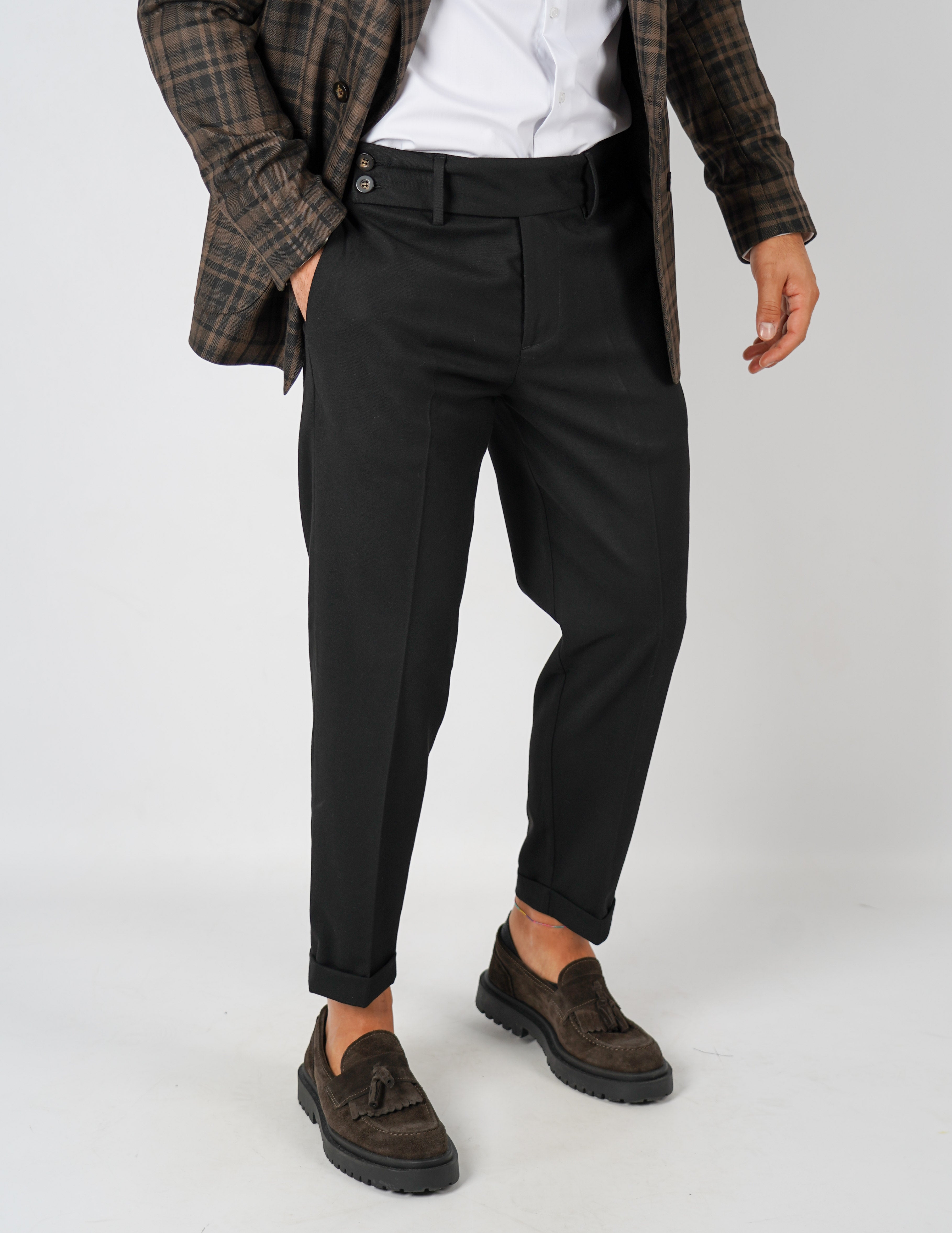 Abito doppiopetto a quadri