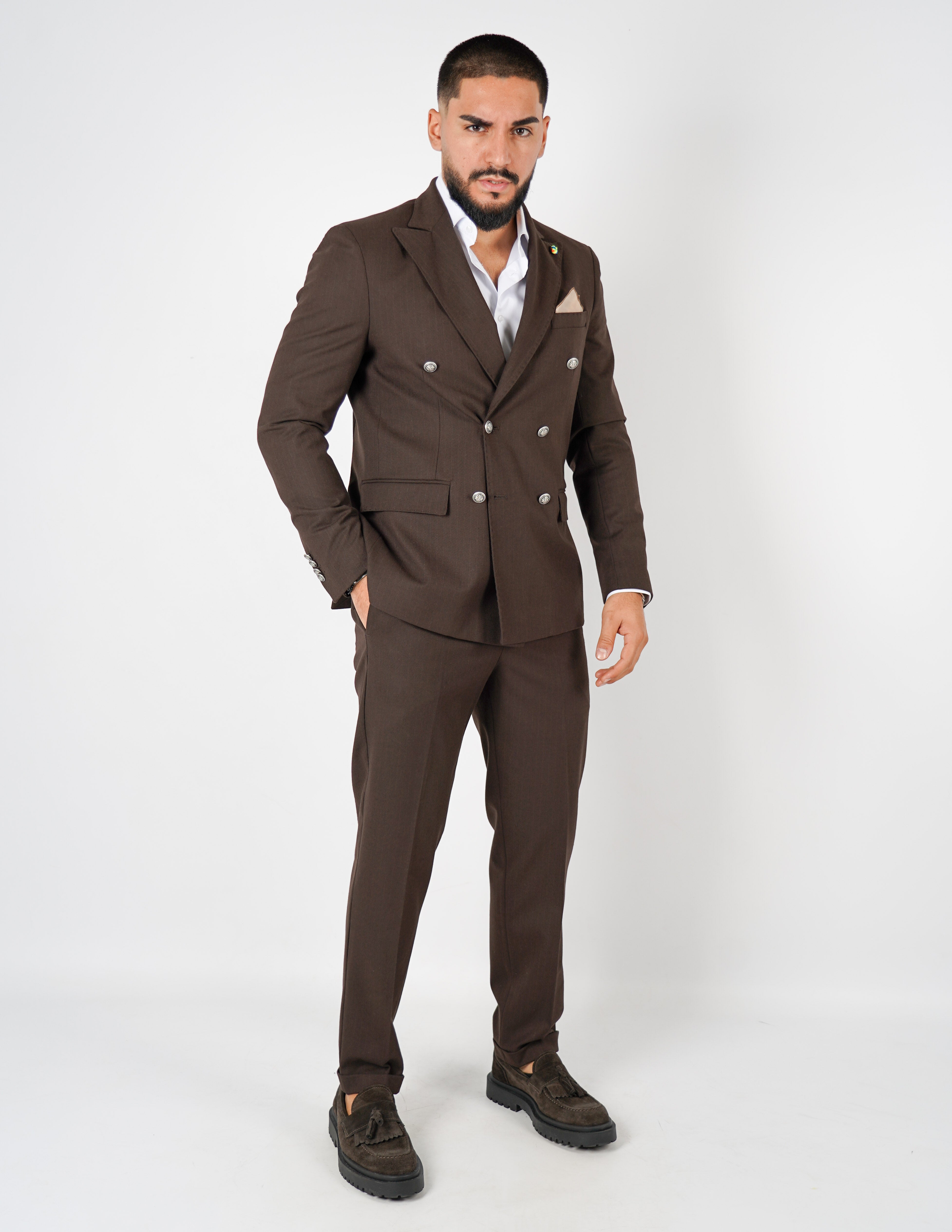 ABITO PREMIUM DOPPIOPETTO GESSATO